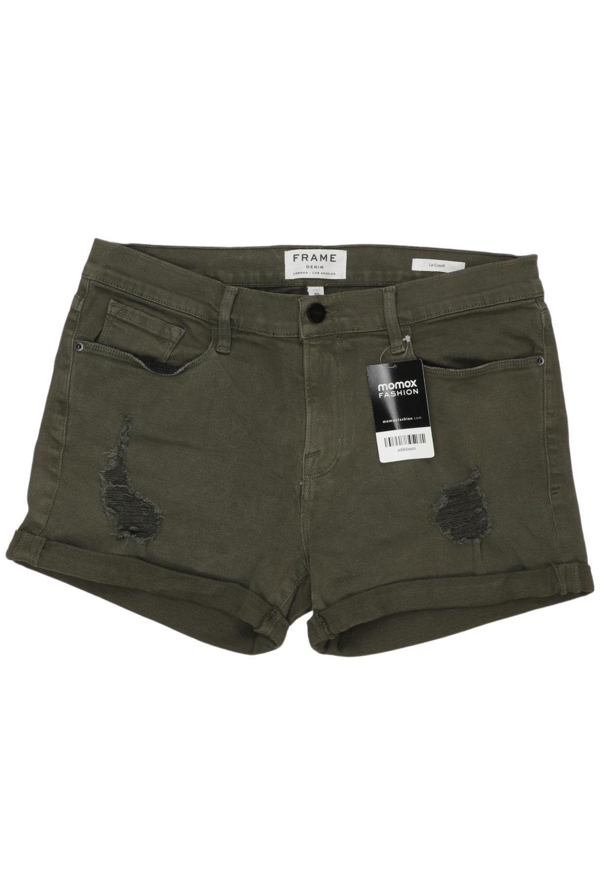 

Frame Denim Damen Shorts, grün, Gr. 30