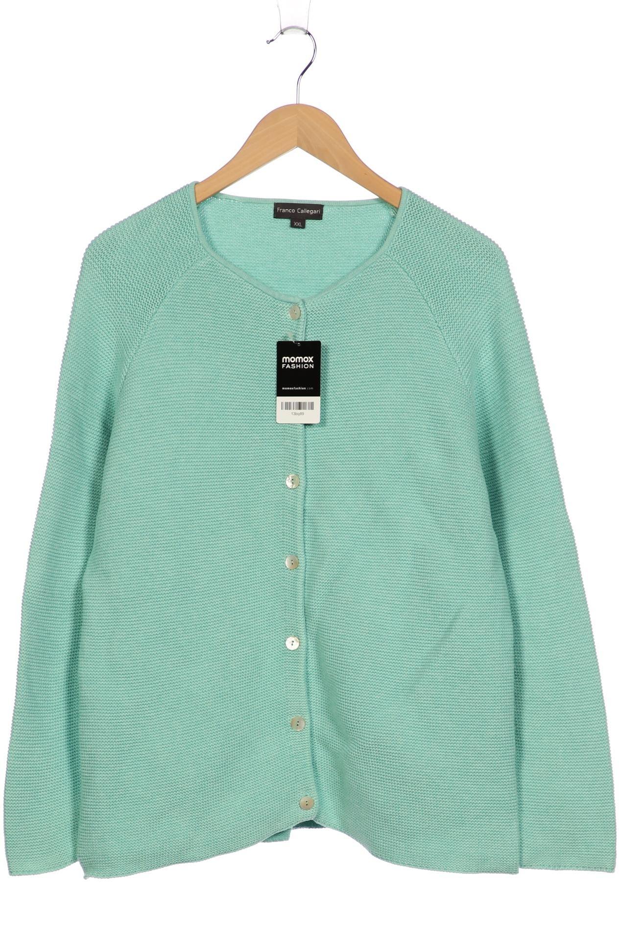 

Franco Callegari Damen Strickjacke, türkis, Gr. 46