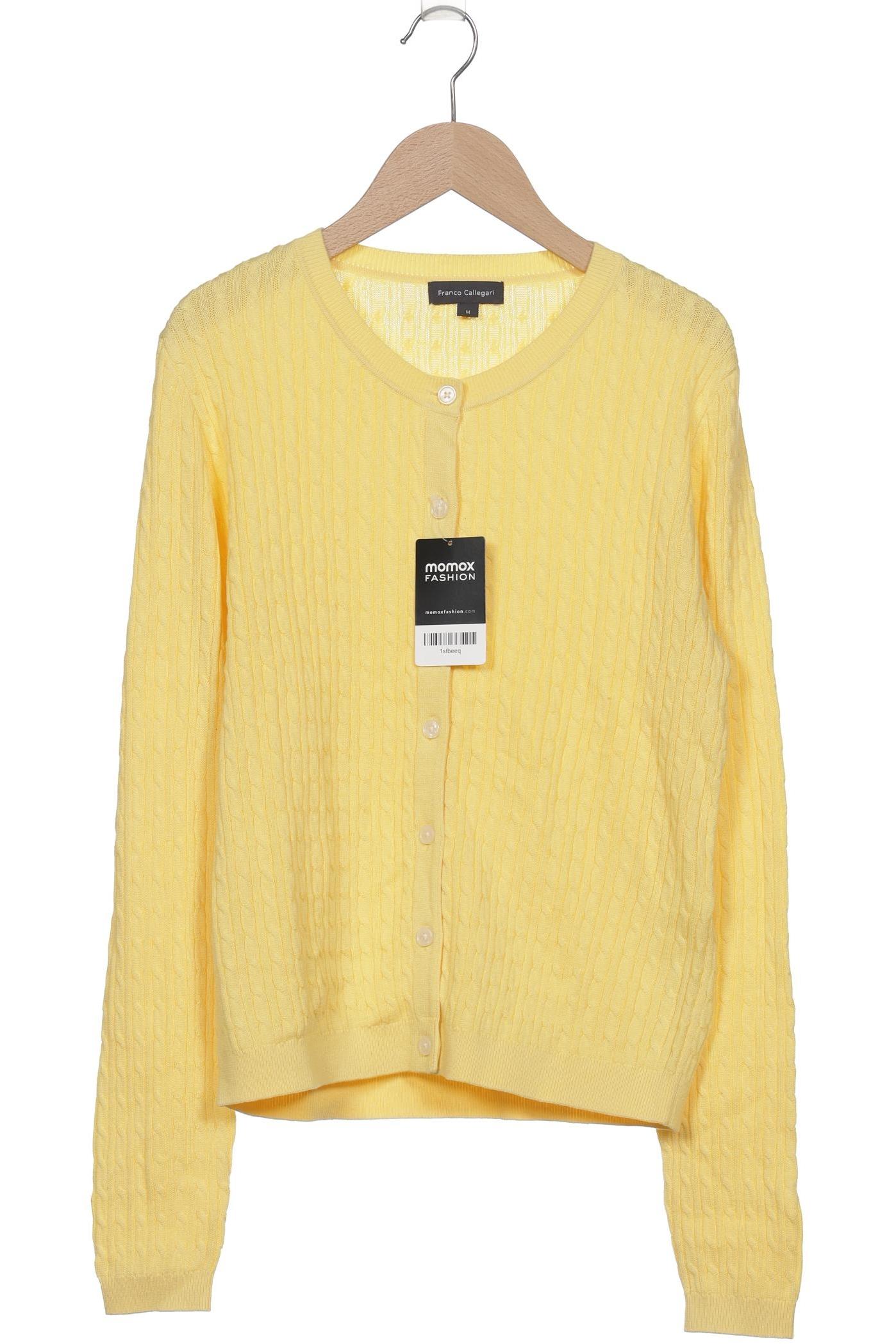 

Franco Callegari Damen Strickjacke, gelb, Gr. 38