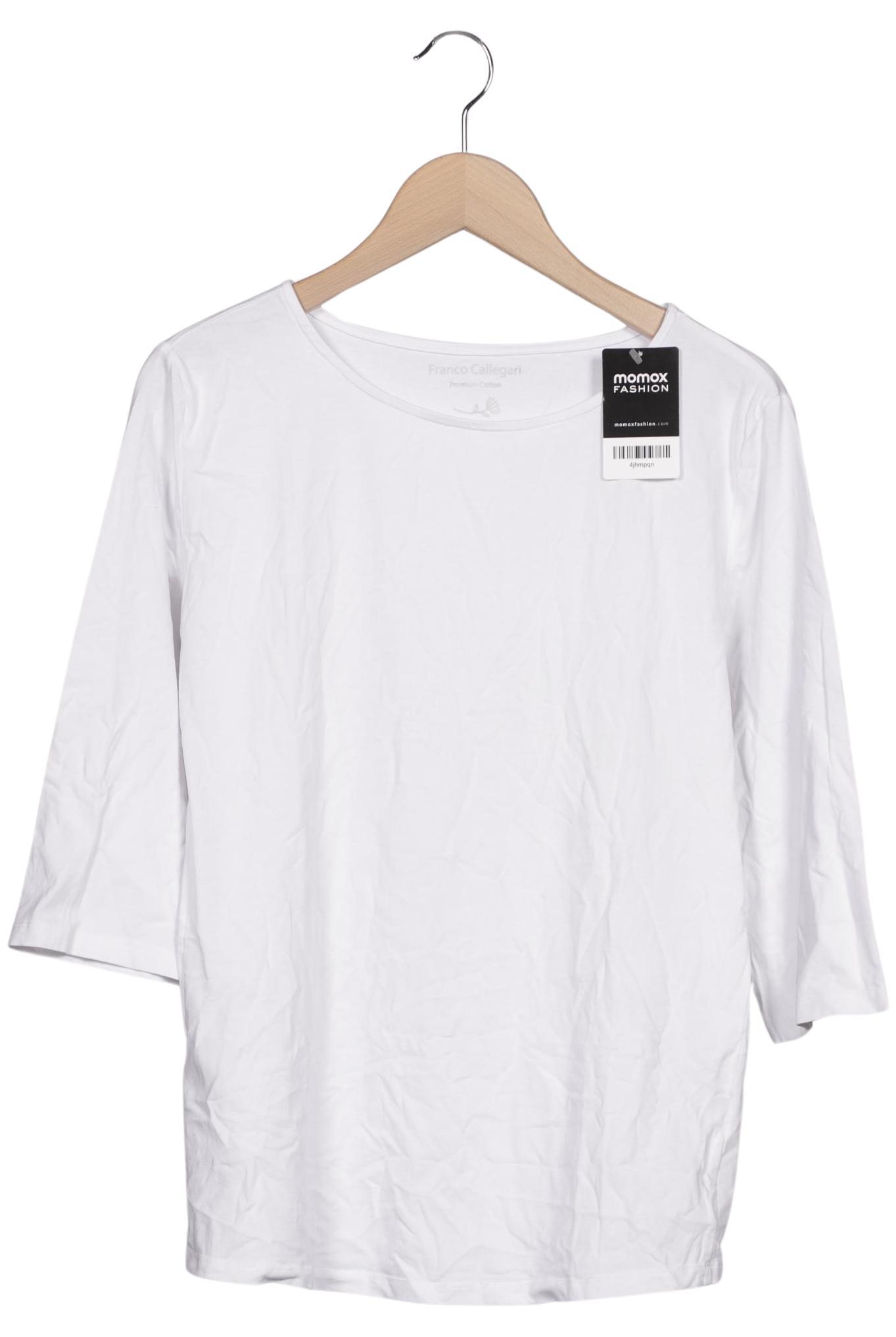 

Franco Callegari Damen Langarmshirt, weiß, Gr. 44