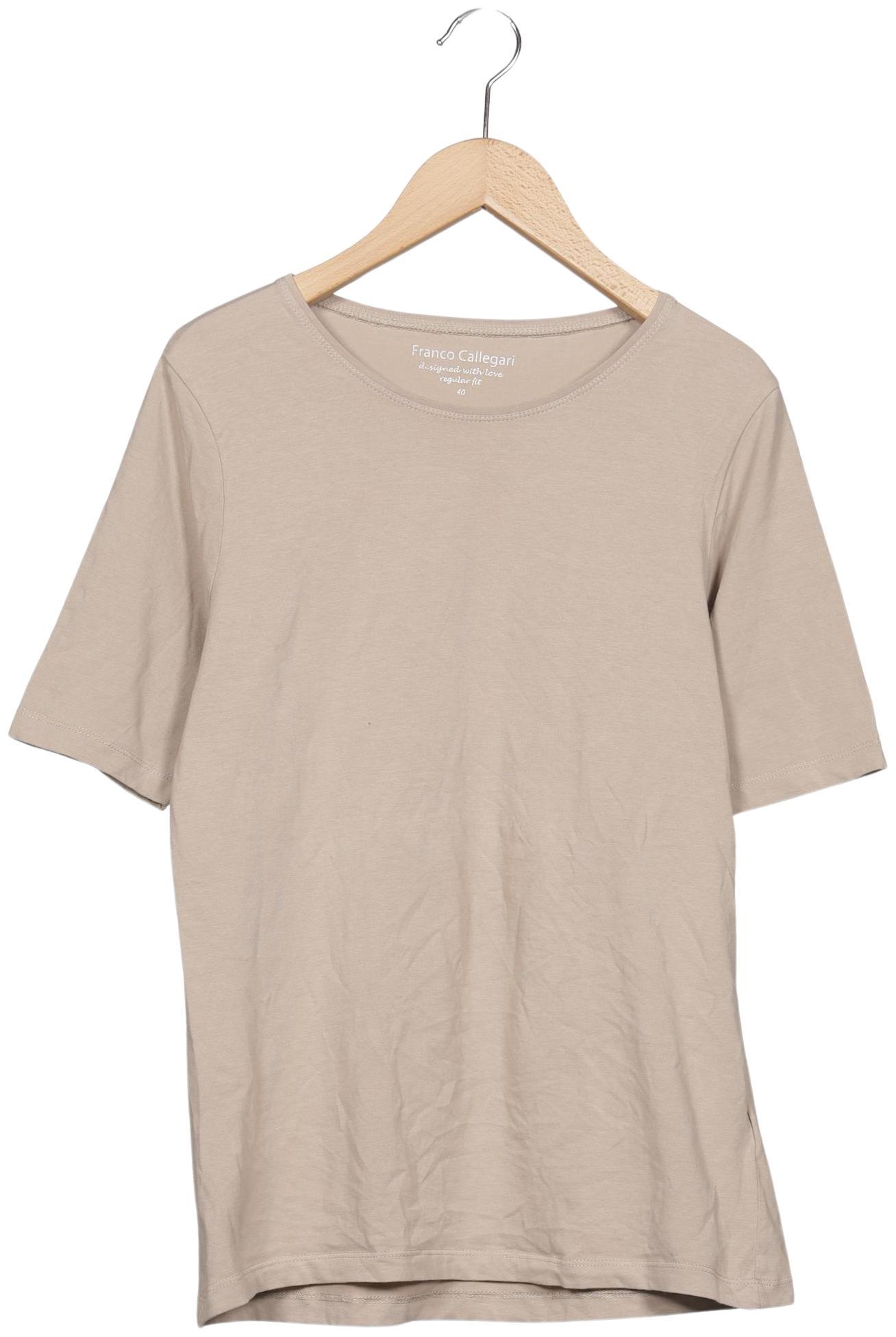 

Franco Callegari Damen T-Shirt, beige, Gr. 40