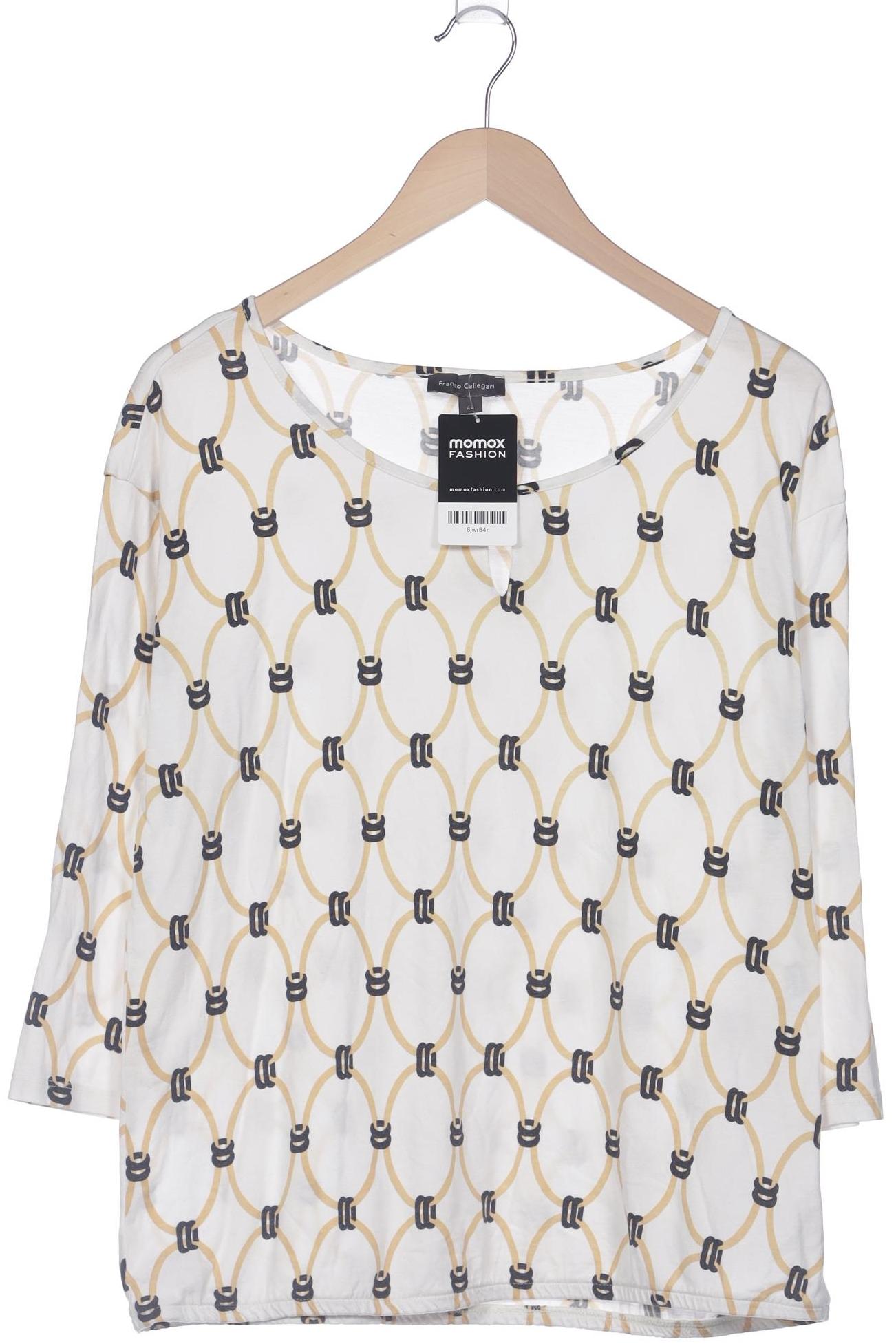 

Franco Callegari Damen Langarmshirt, weiß, Gr. 44