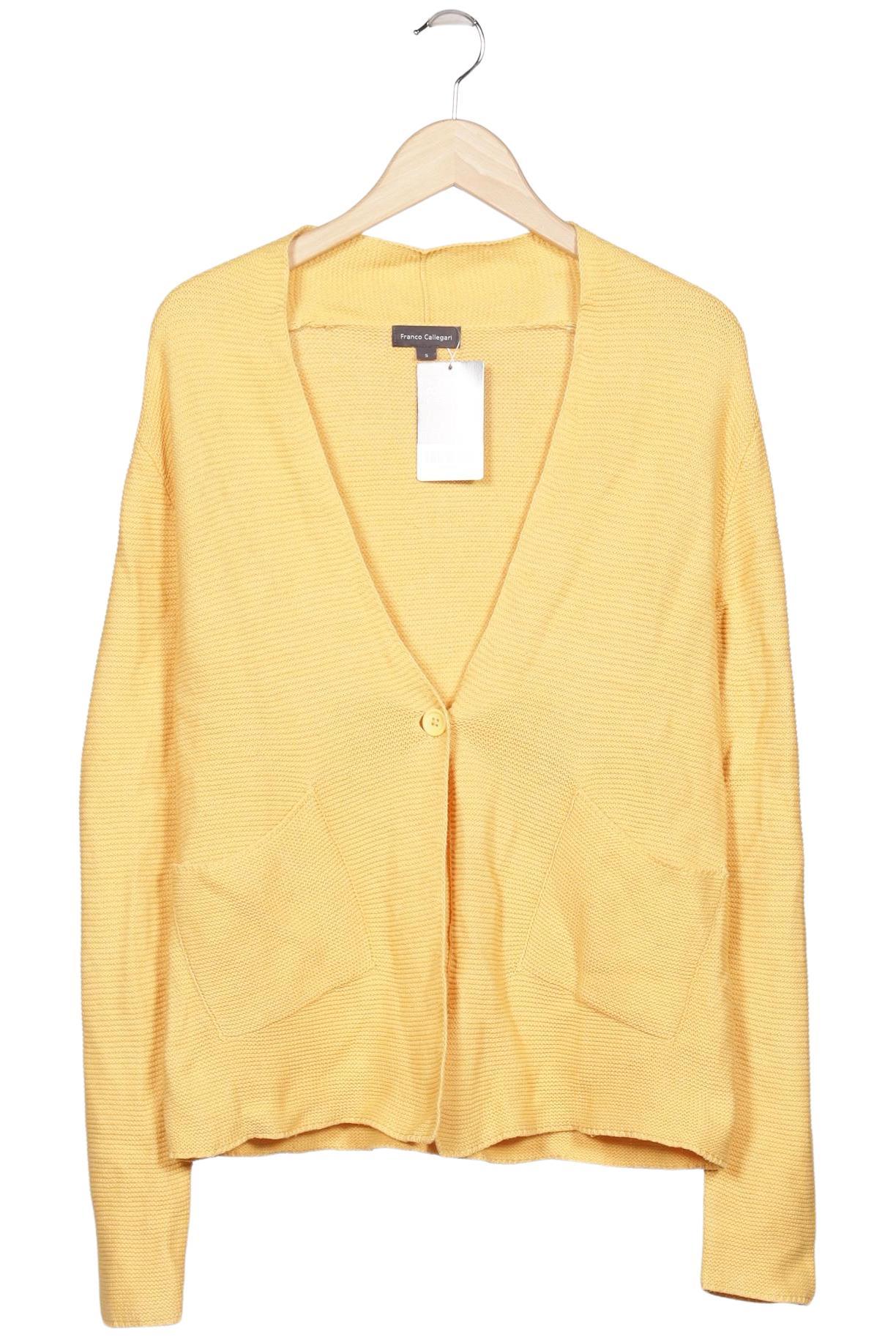 

Franco Callegari Damen Strickjacke, gelb, Gr. 36
