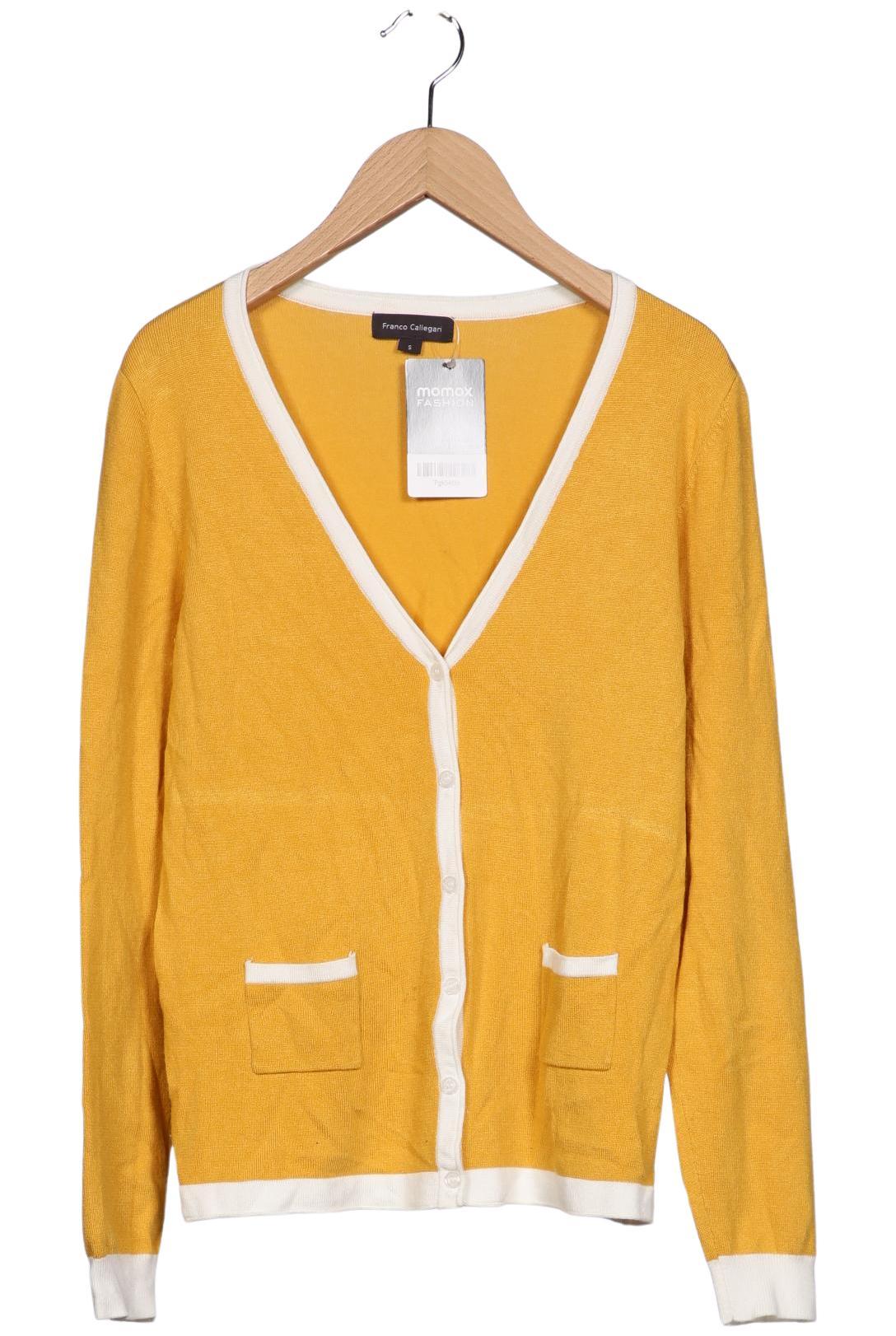 

Franco Callegari Damen Strickjacke, gelb, Gr. 36
