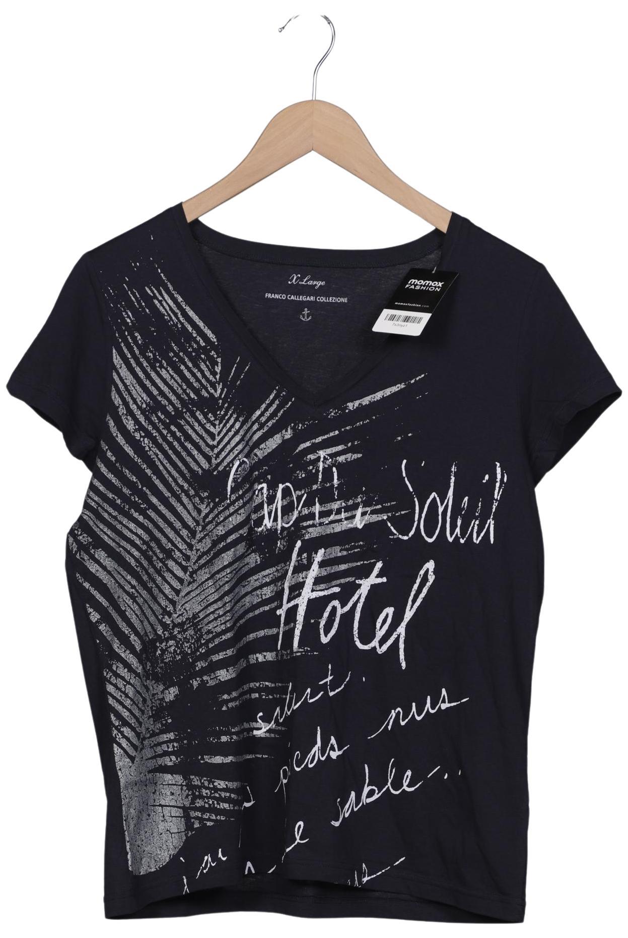 

Franco Callegari Damen T-Shirt, marineblau, Gr. 44