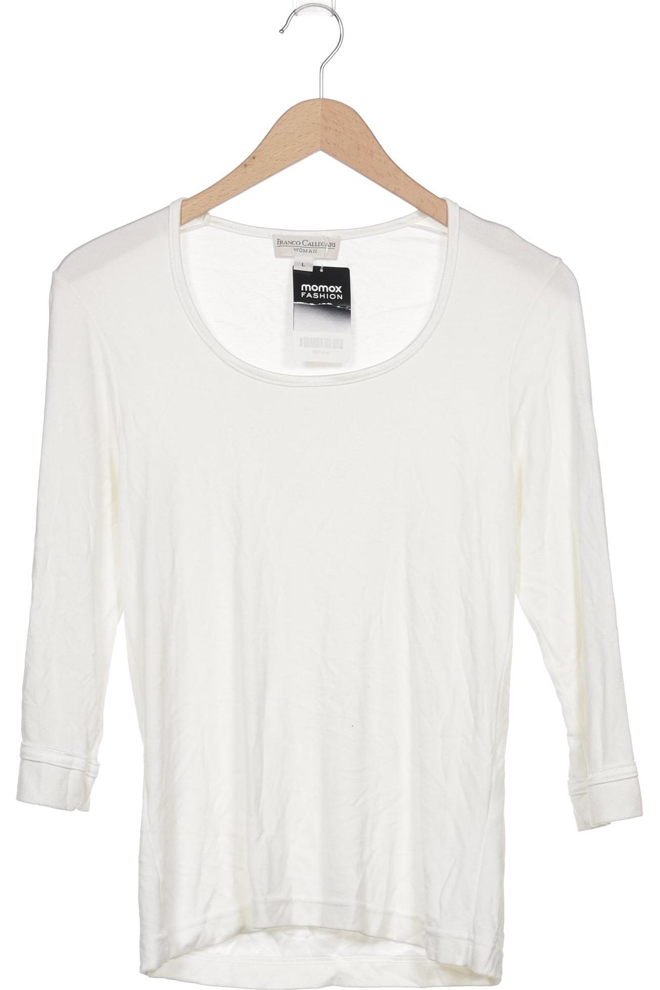

Franco Callegari Damen Langarmshirt, weiß, Gr. 42