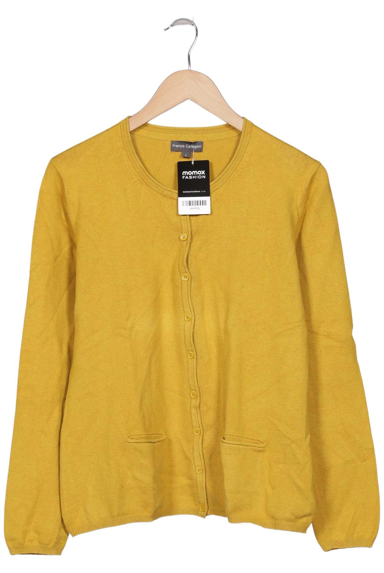

Franco Callegari Damen Strickjacke, gelb, Gr. 42