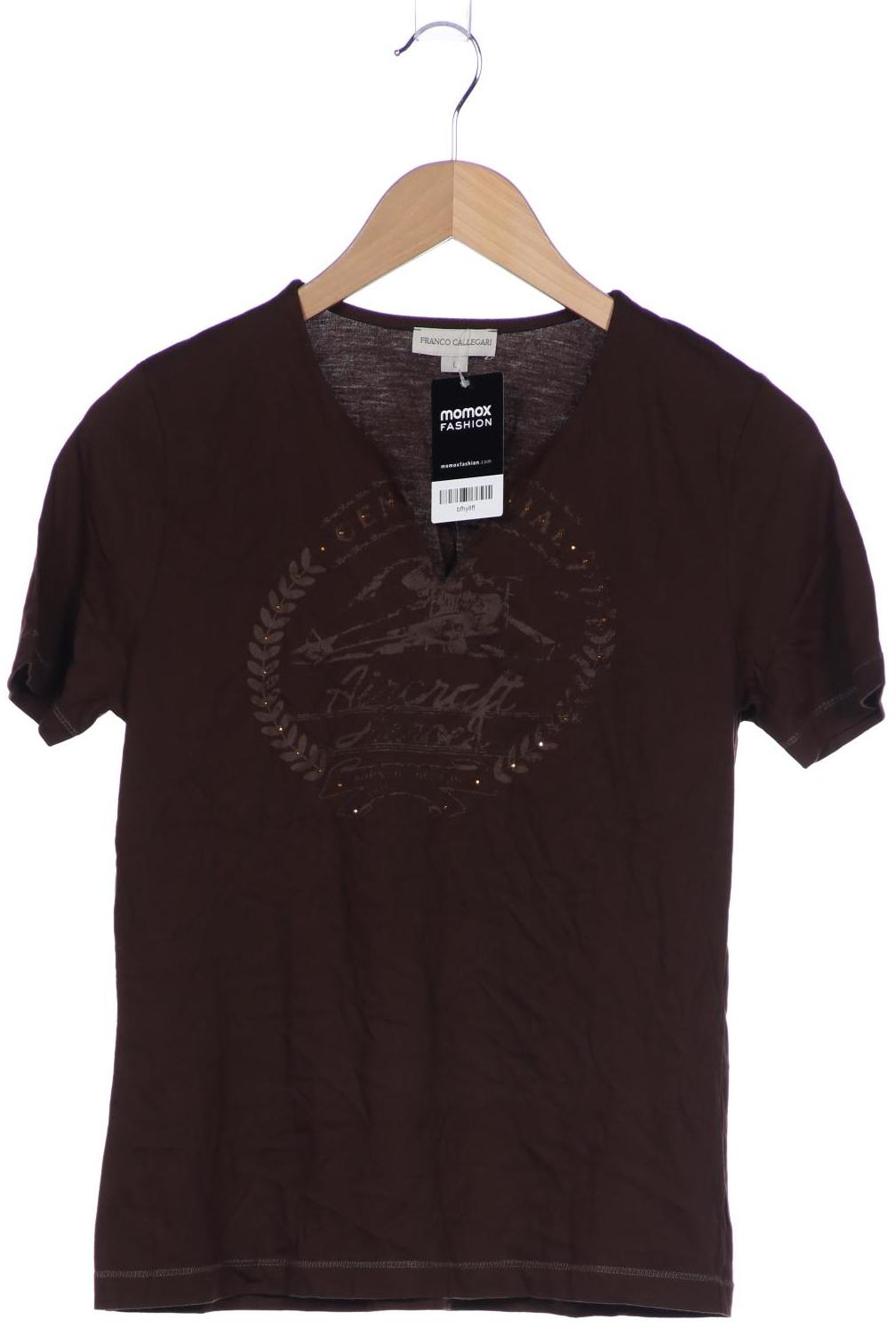 

Franco Callegari Damen T-Shirt, braun, Gr. 42