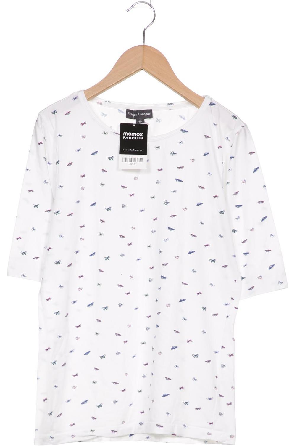 

Franco Callegari Damen T-Shirt, weiß, Gr. 40