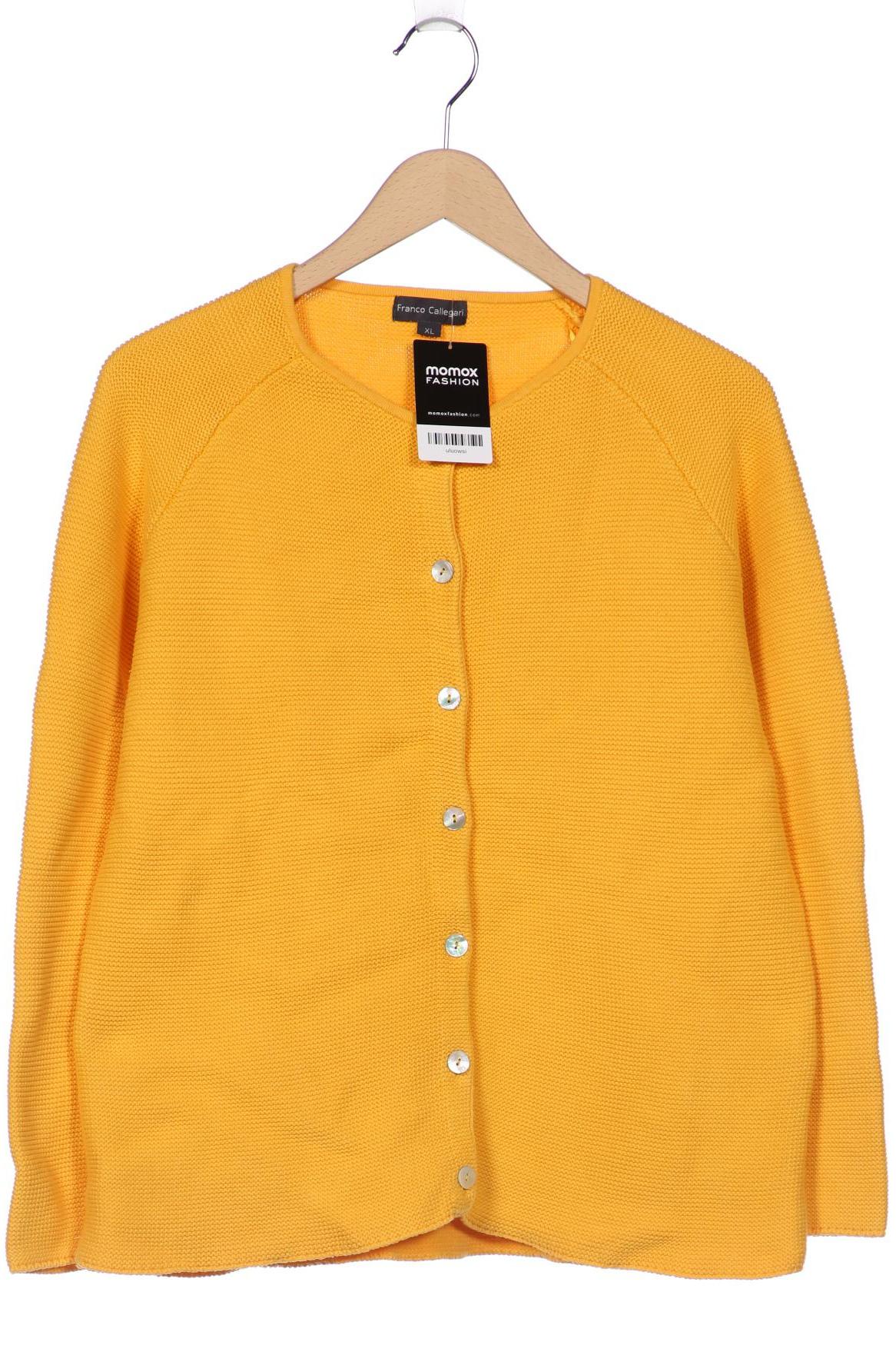 

Franco Callegari Damen Strickjacke, gelb, Gr. 44