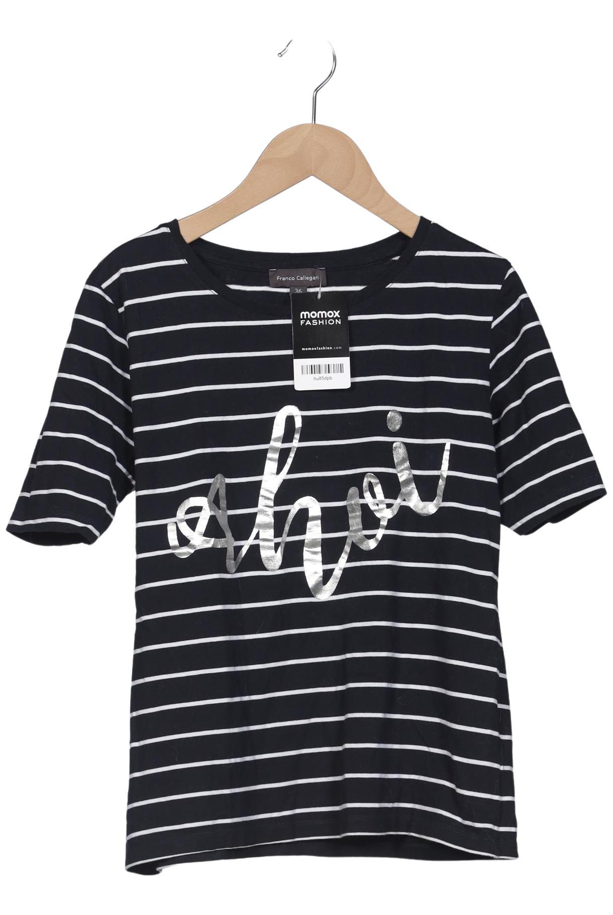 

Franco Callegari Damen T-Shirt, marineblau, Gr. 36