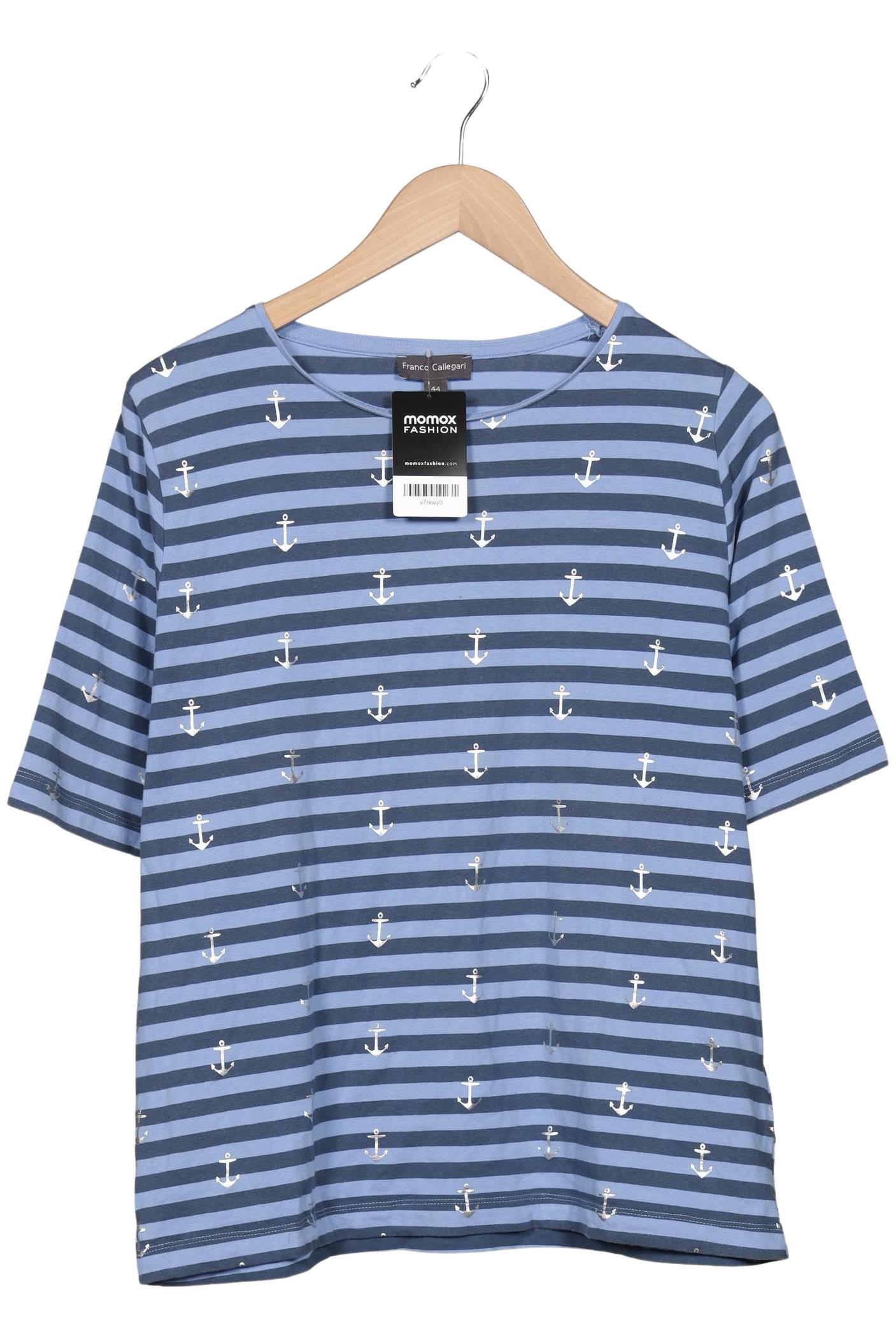 

Franco Callegari Damen T-Shirt, blau, Gr. 44