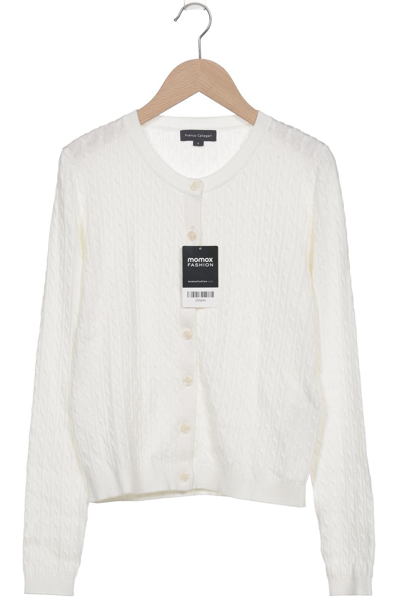 

Franco Callegari Damen Strickjacke, weiß, Gr. 36