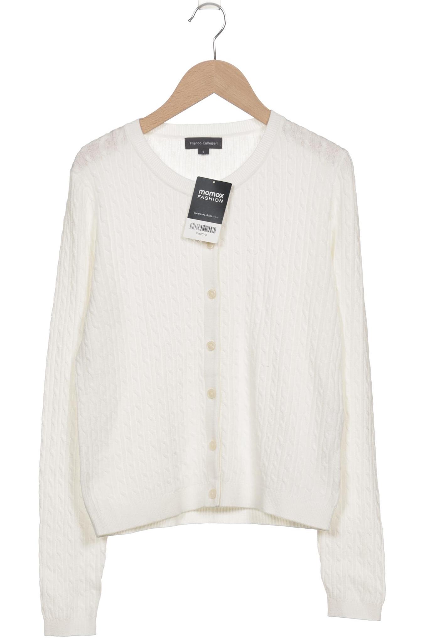 

Franco Callegari Damen Strickjacke, weiß, Gr. 36