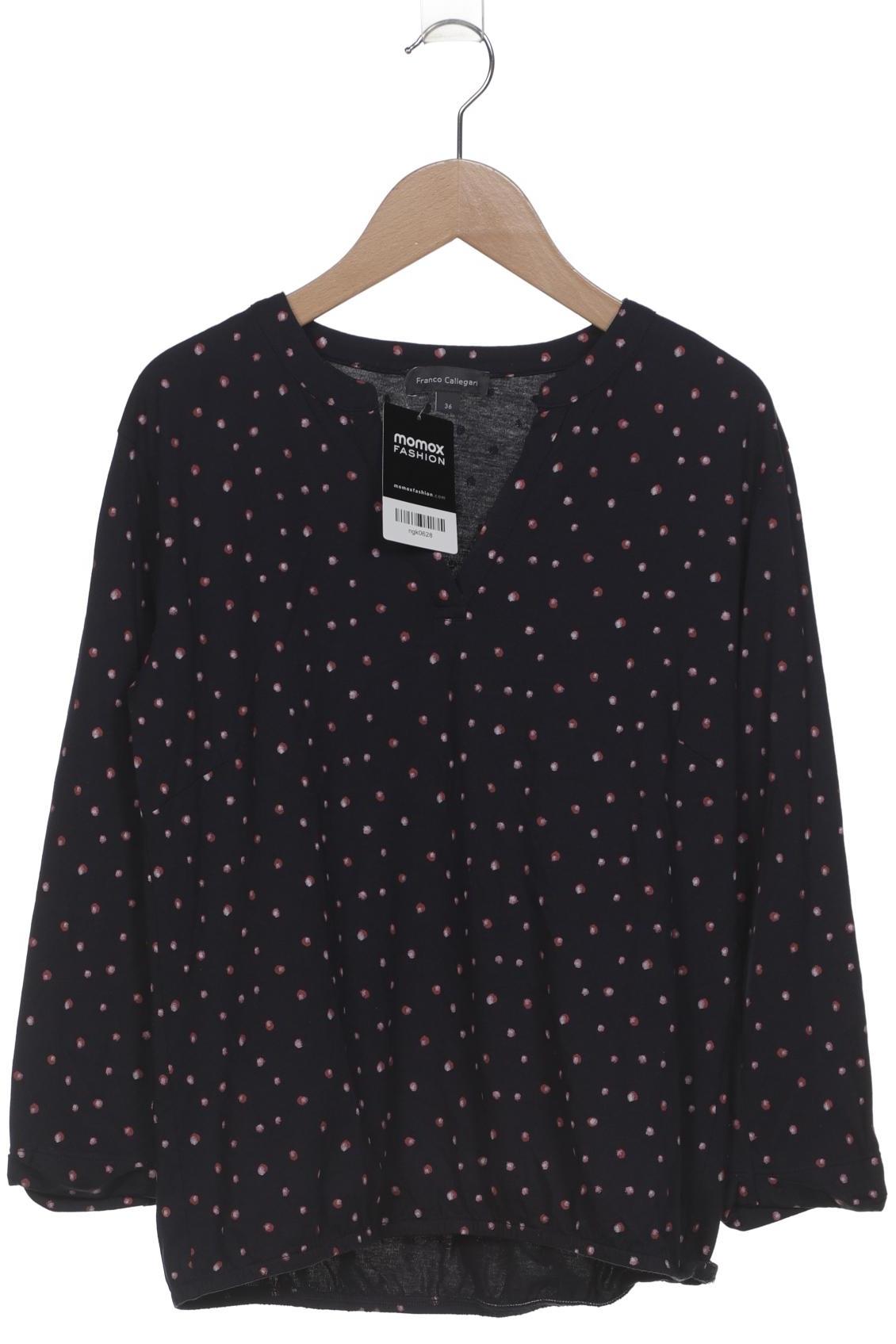 

Franco Callegari Damen Langarmshirt, marineblau, Gr. 36