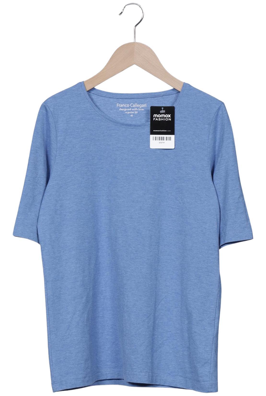 

Franco Callegari Damen T-Shirt, blau, Gr. 40