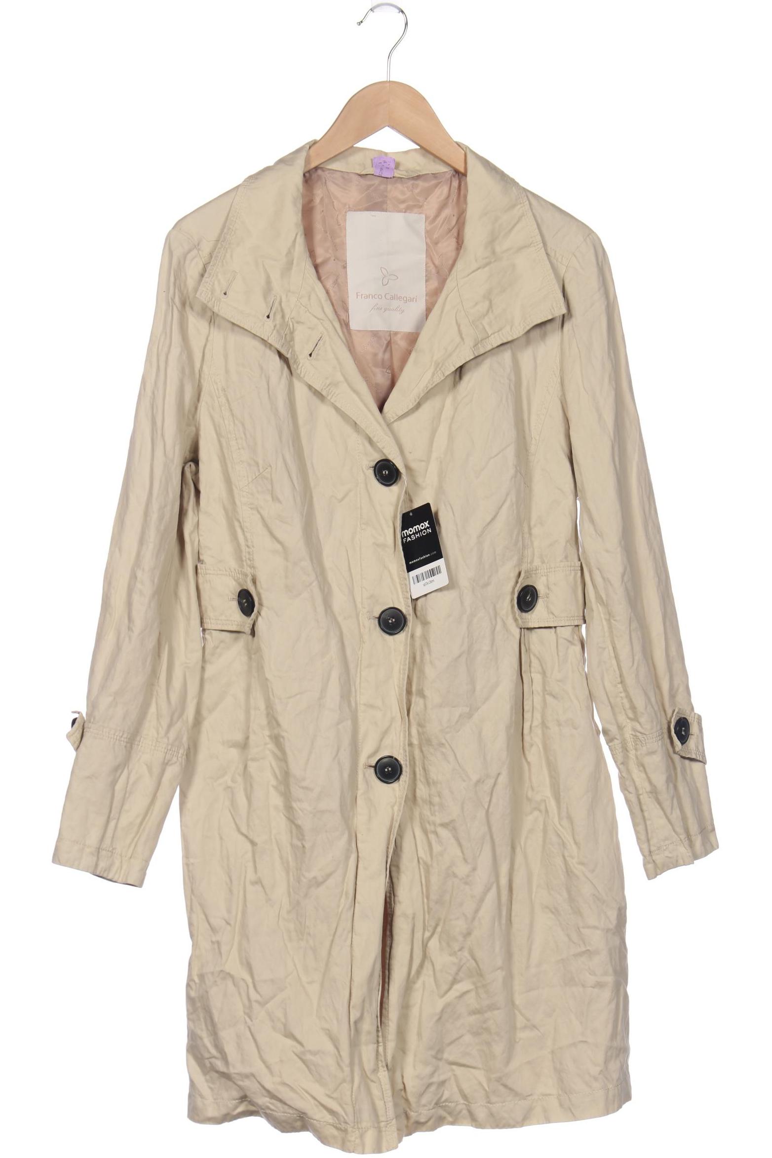 

Franco Callegari Damen Mantel, cremeweiß