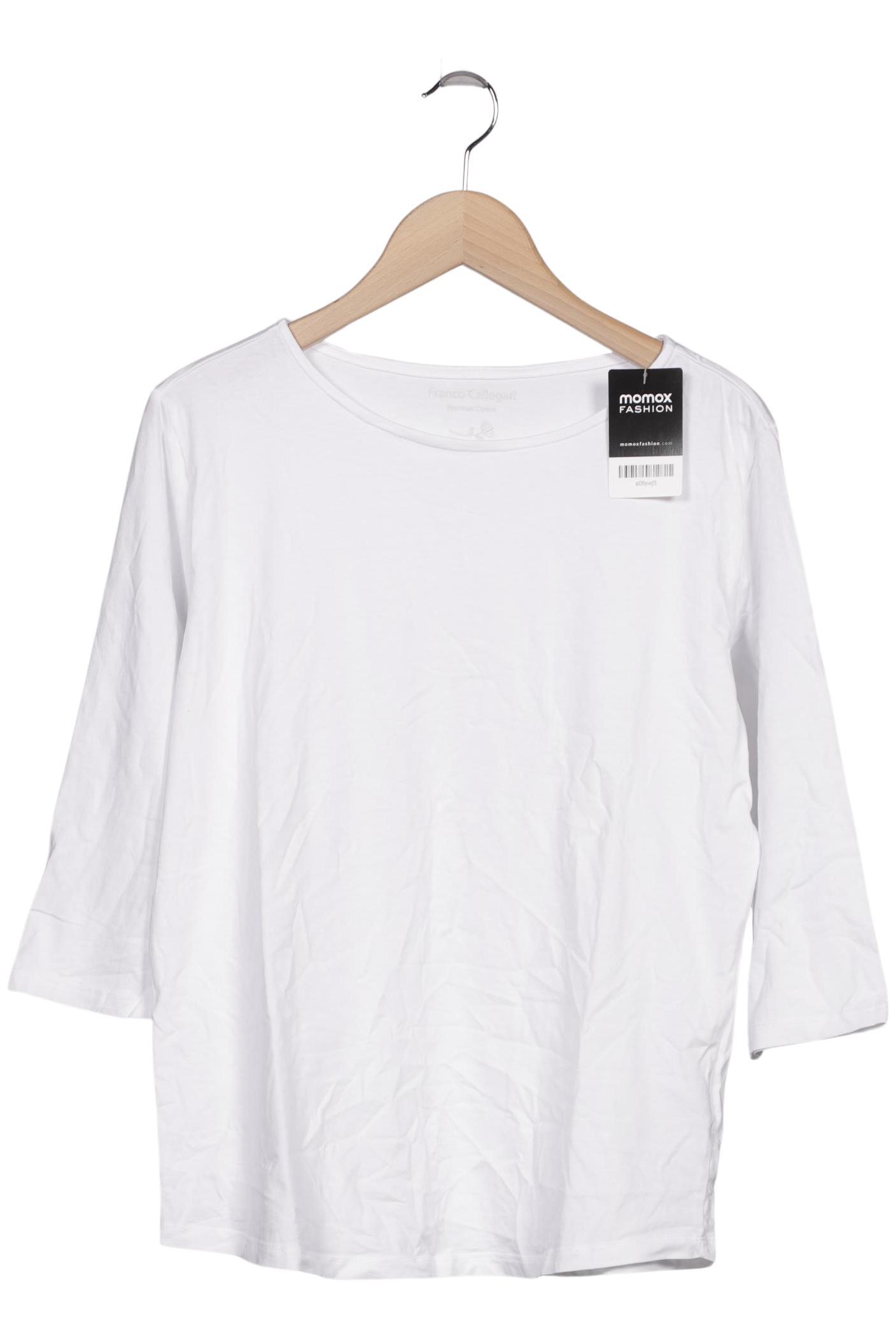 

Franco Callegari Damen Langarmshirt, weiß, Gr. 46