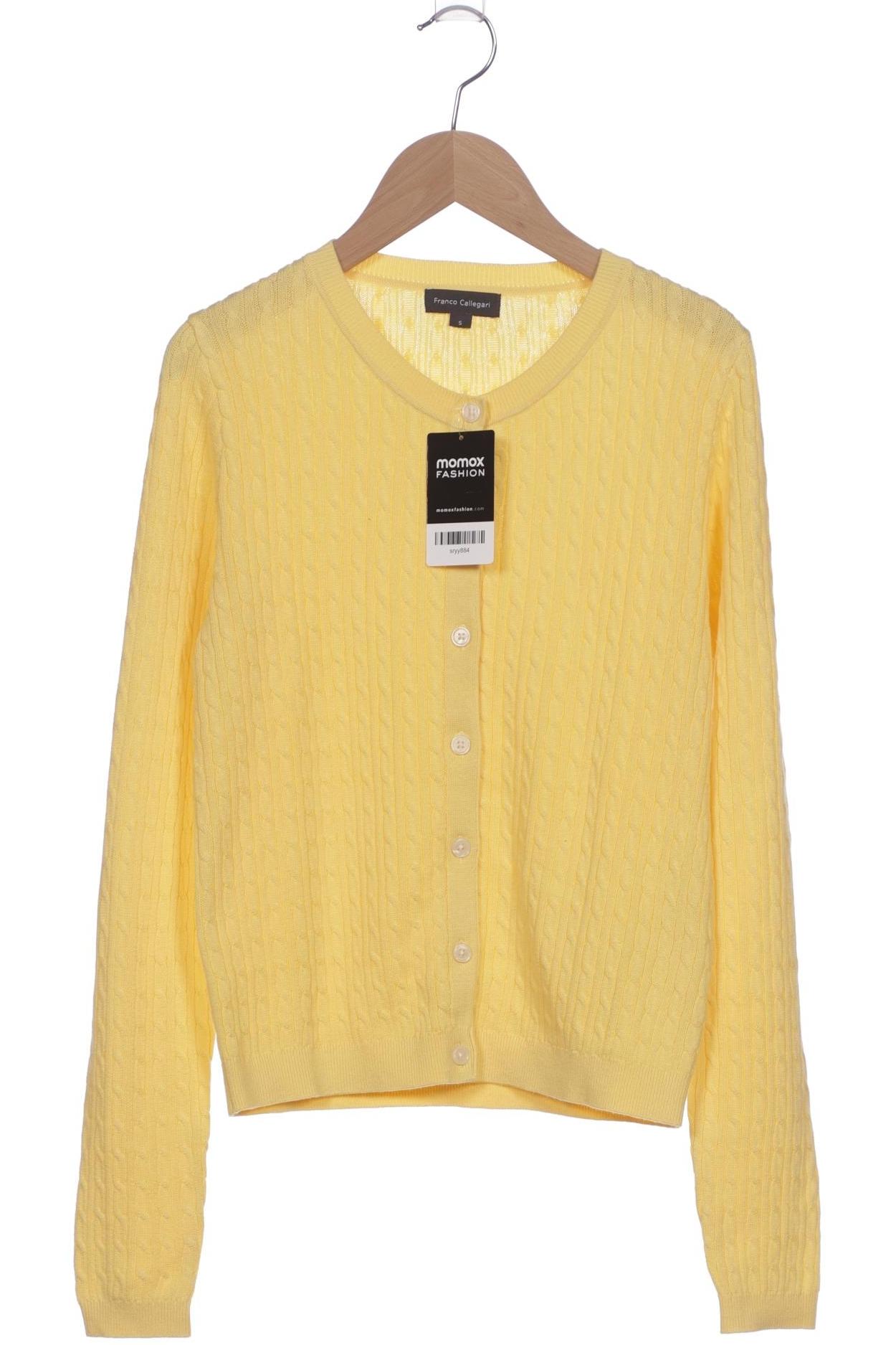 

Franco Callegari Damen Strickjacke, gelb, Gr. 36