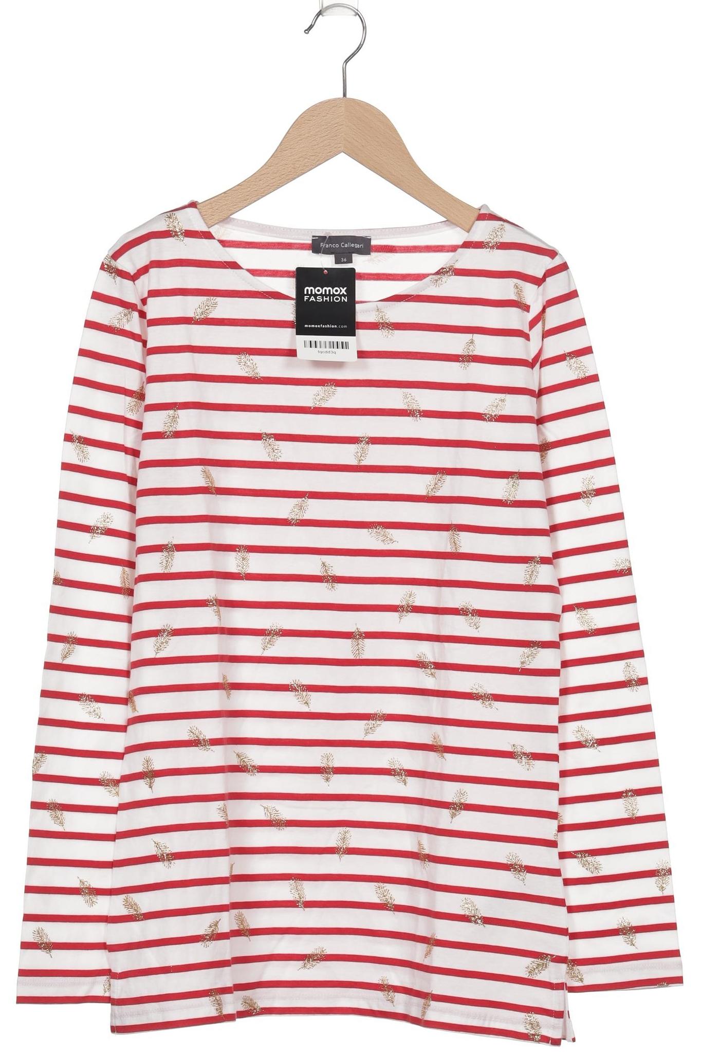 

Franco Callegari Damen Langarmshirt, weiß, Gr. 36