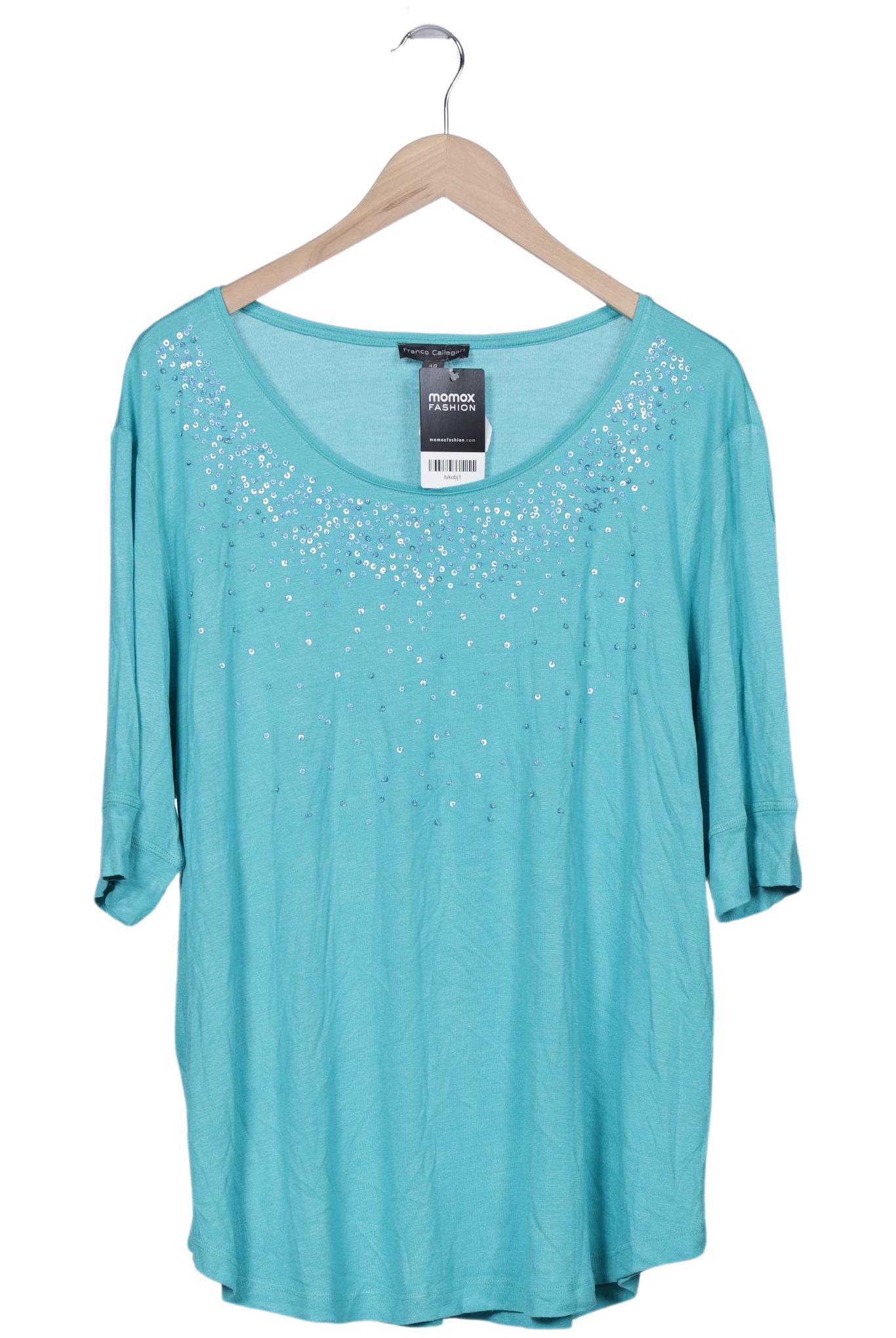 

Franco Callegari Damen T-Shirt, blau, Gr. 48