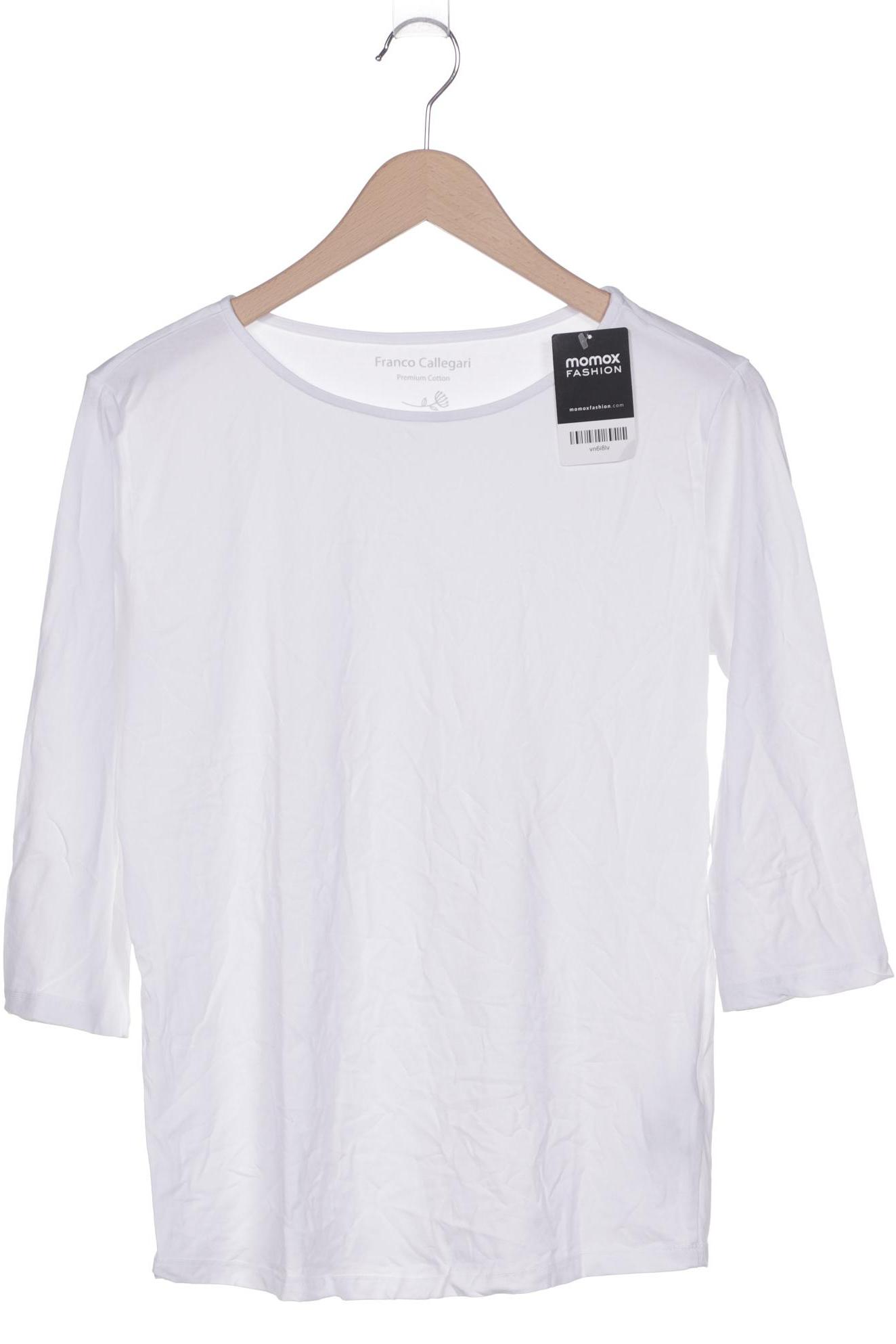 

Franco Callegari Damen Langarmshirt, weiß, Gr. 42