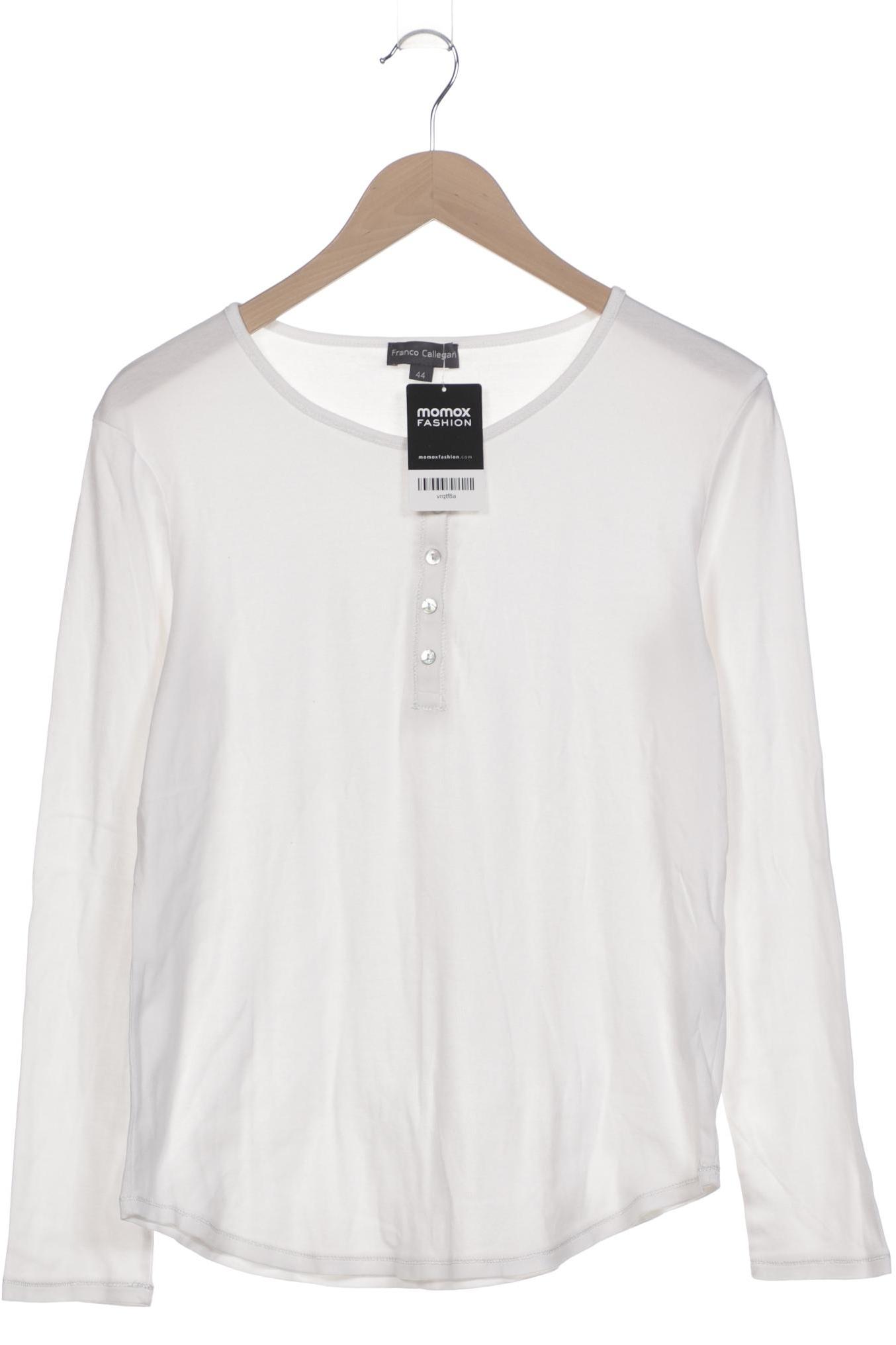 

Franco Callegari Damen Langarmshirt, weiß, Gr. 44