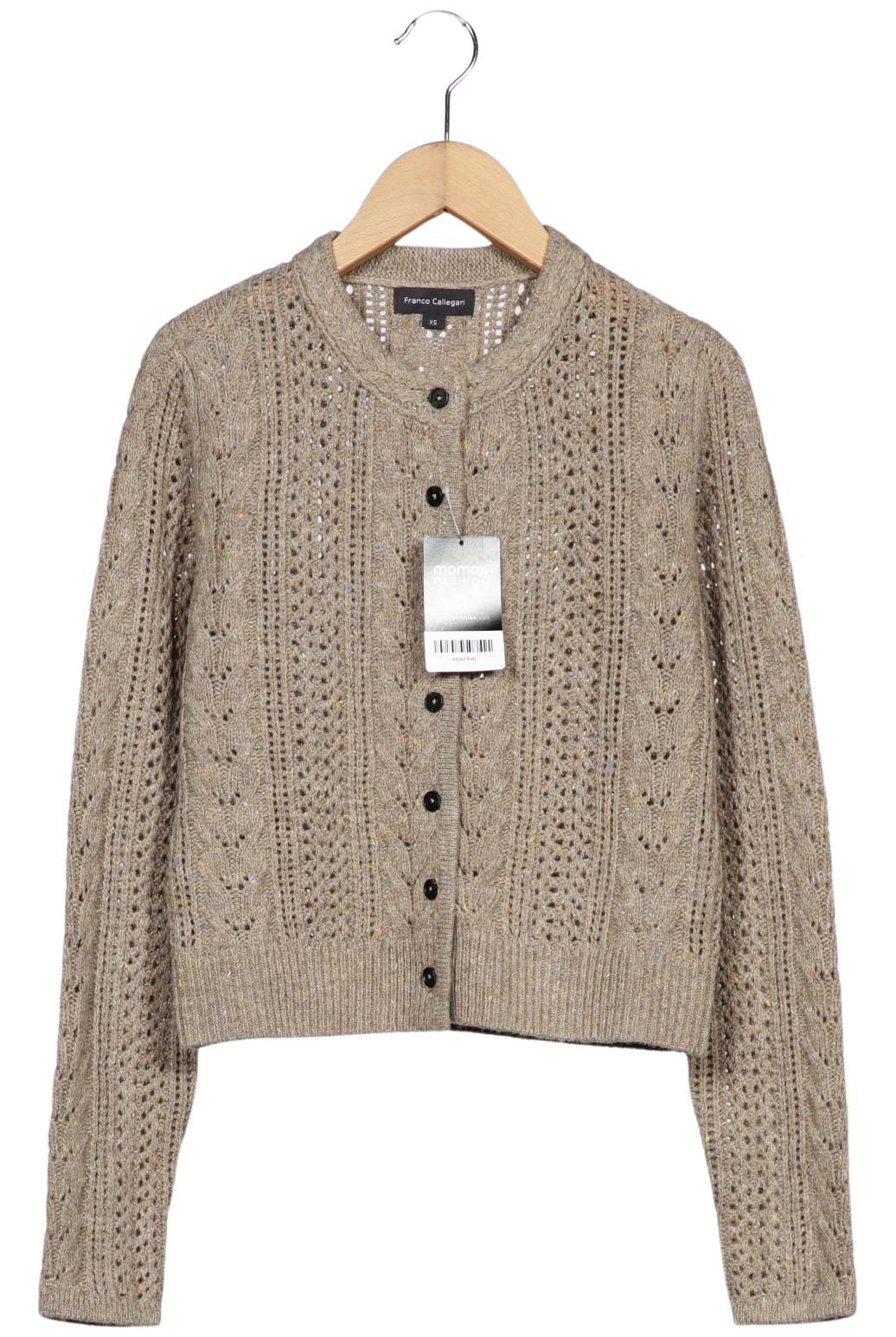 

Franco Callegari Damen Strickjacke, beige, Gr. 34