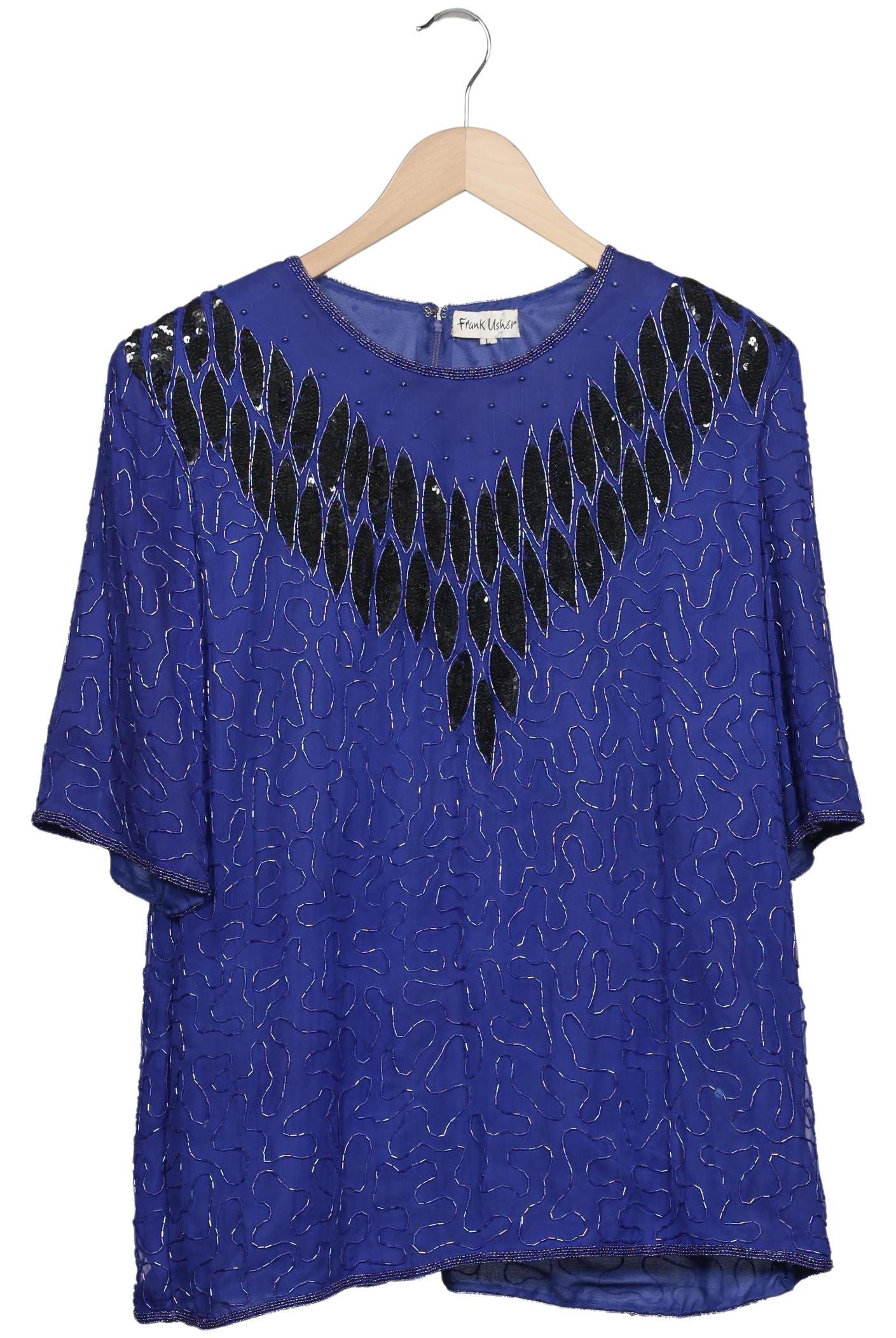 

Frank Usher Damen Bluse, blau, Gr. 42