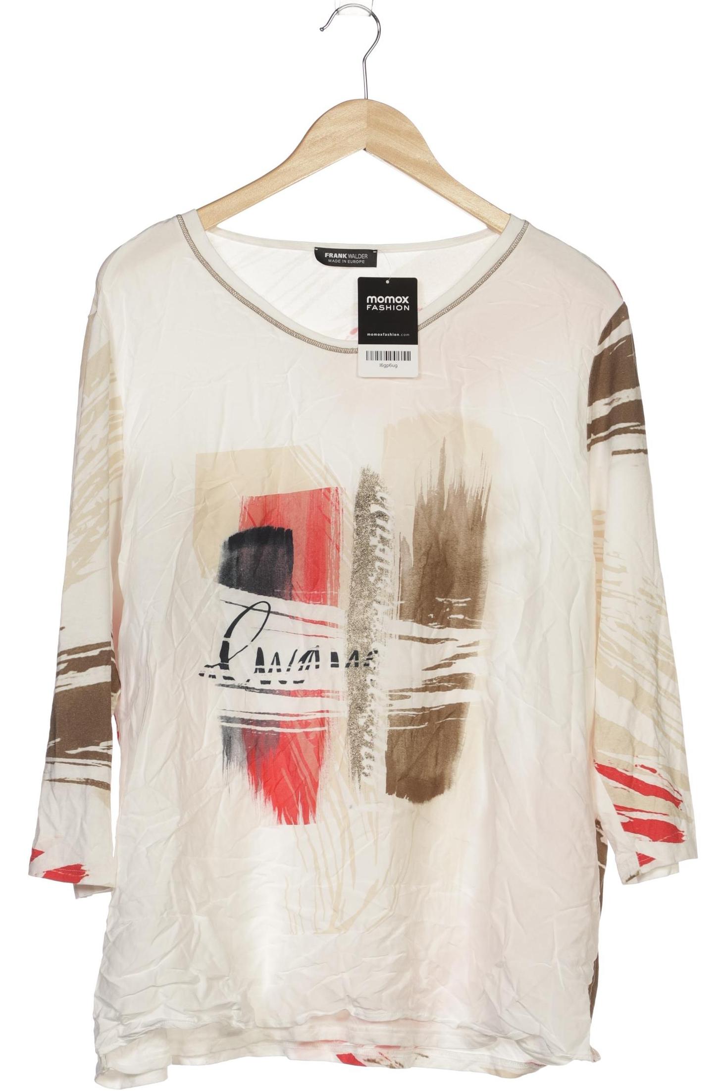 

Frank Walder Damen Langarmshirt, weiß, Gr. 50