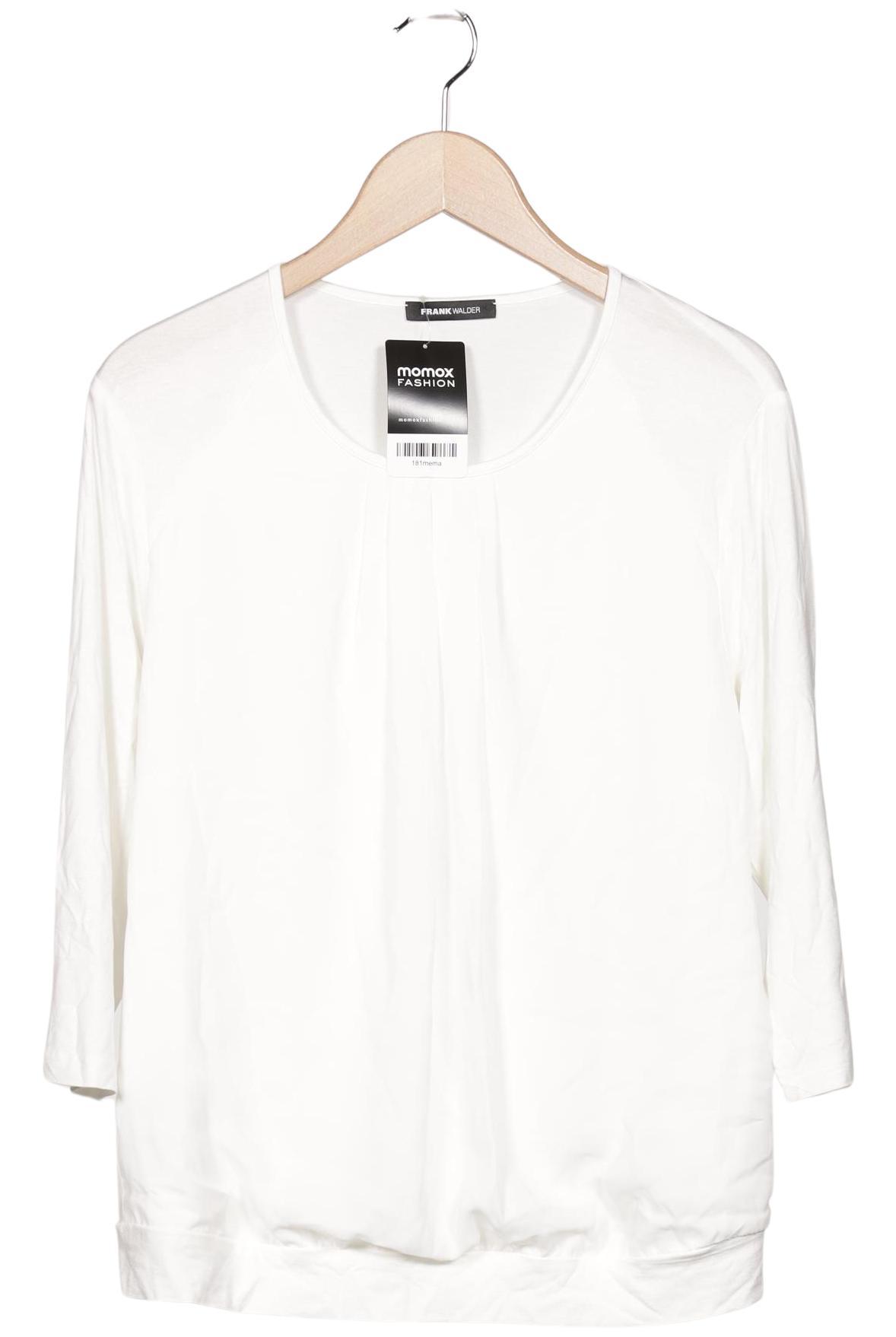 

Frank Walder Damen Langarmshirt, weiß, Gr. 42