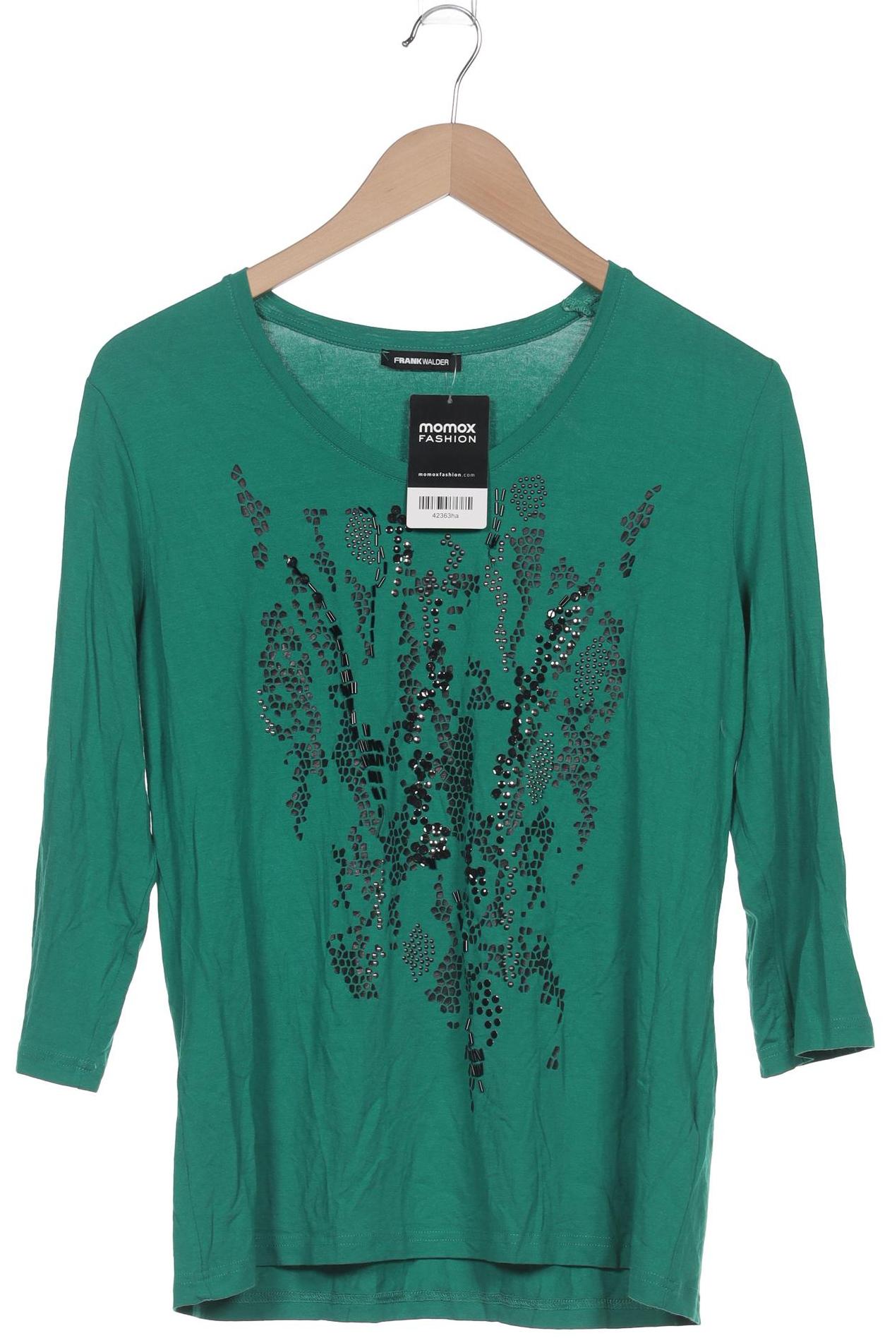 

Frank Walder Damen Langarmshirt, grün, Gr. 42