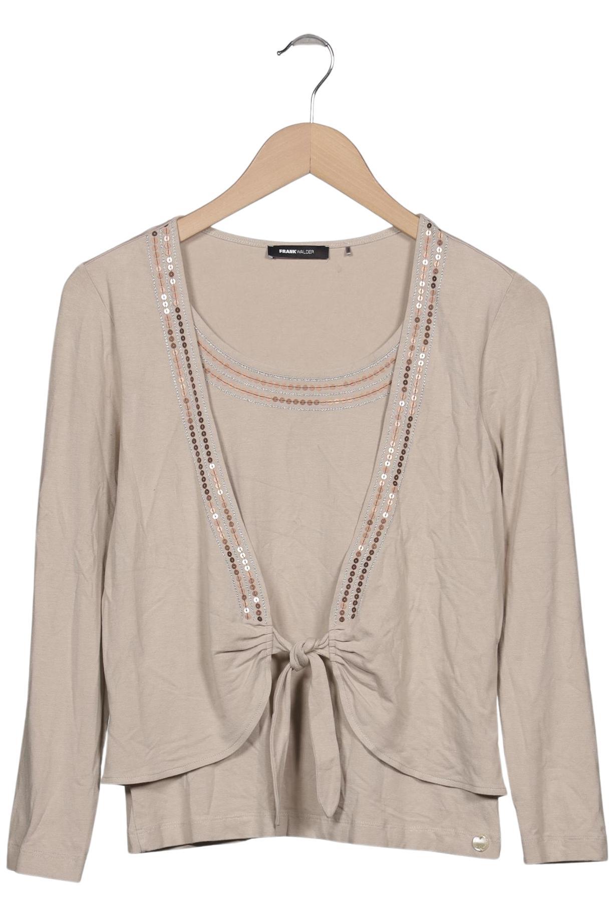 

Frank Walder Damen Langarmshirt, beige, Gr. 38