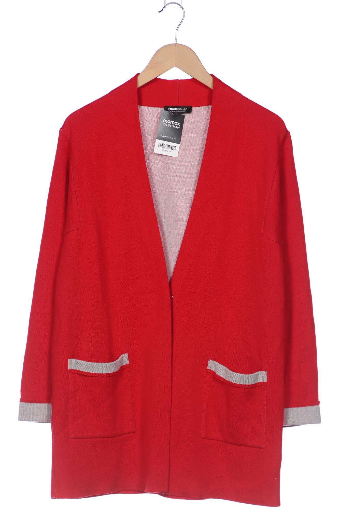 

Frank Walder Damen Strickjacke, rot, Gr. 42