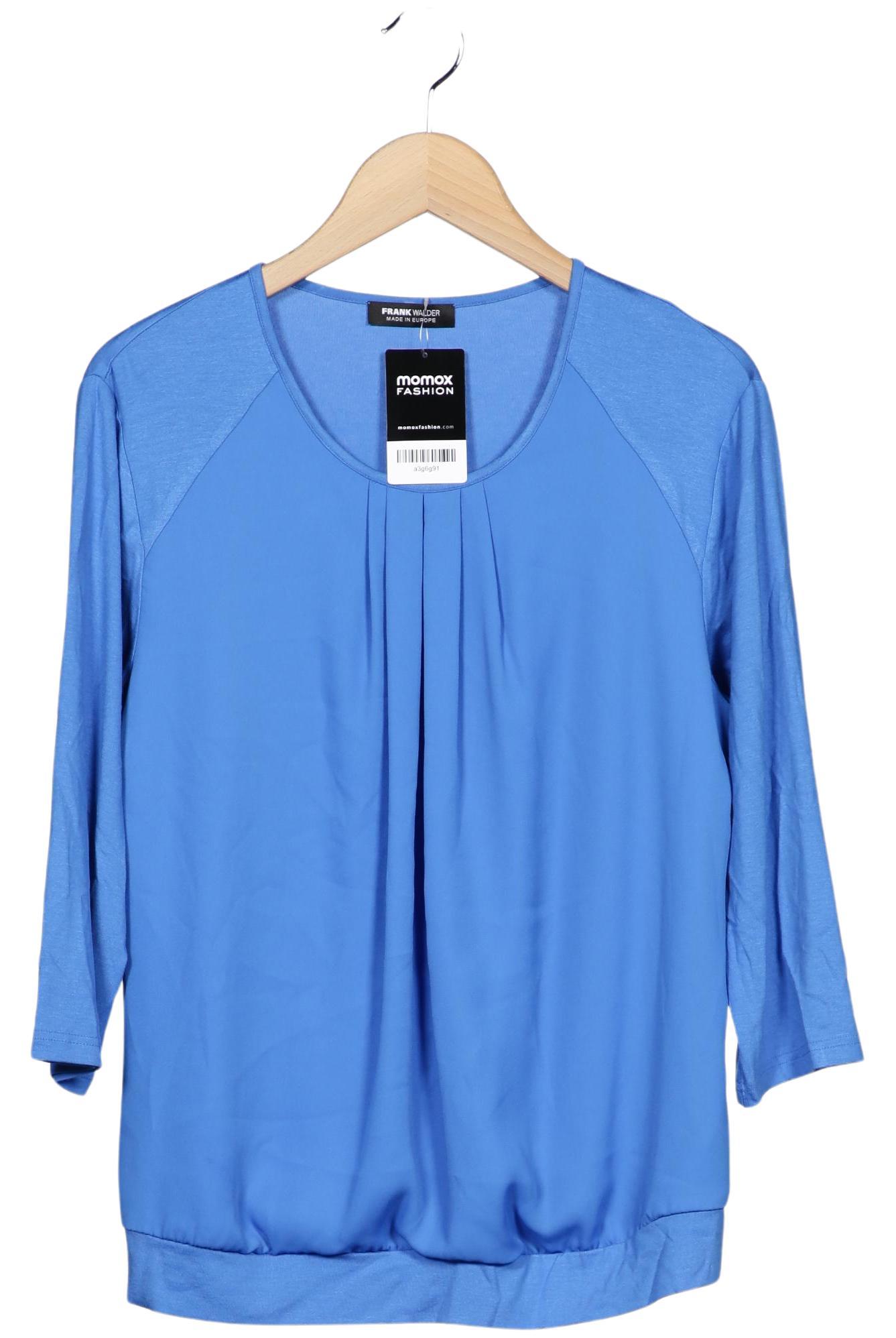 

Frank Walder Damen Langarmshirt, blau, Gr. 42