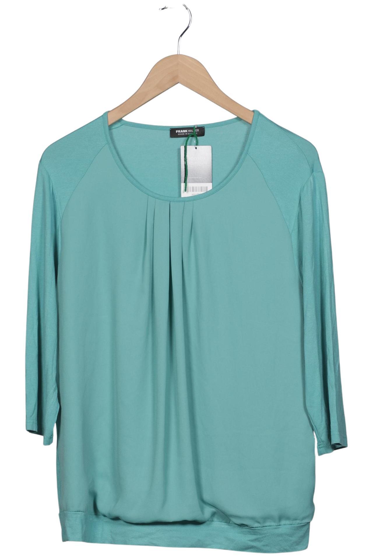 

Frank Walder Damen Langarmshirt, türkis, Gr. 46