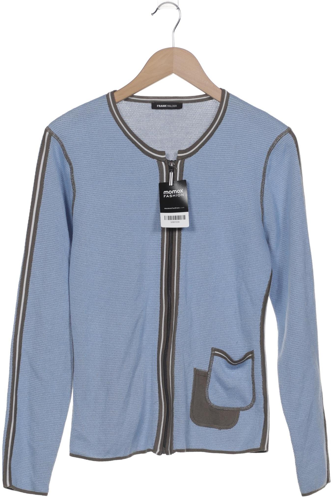 

Frank Walder Damen Strickjacke, blau, Gr. 40