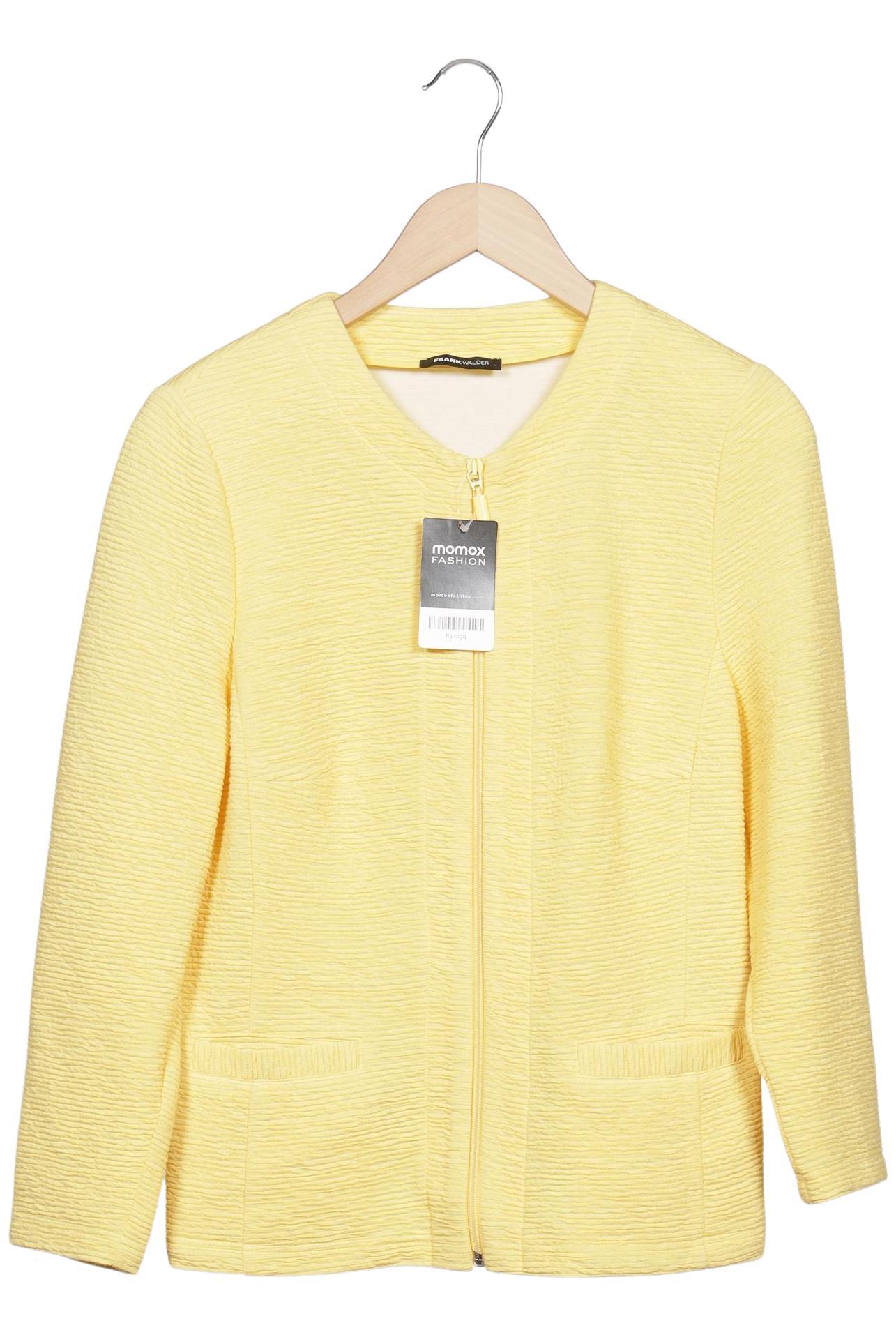 

Frank Walder Damen Strickjacke, gelb, Gr. 42