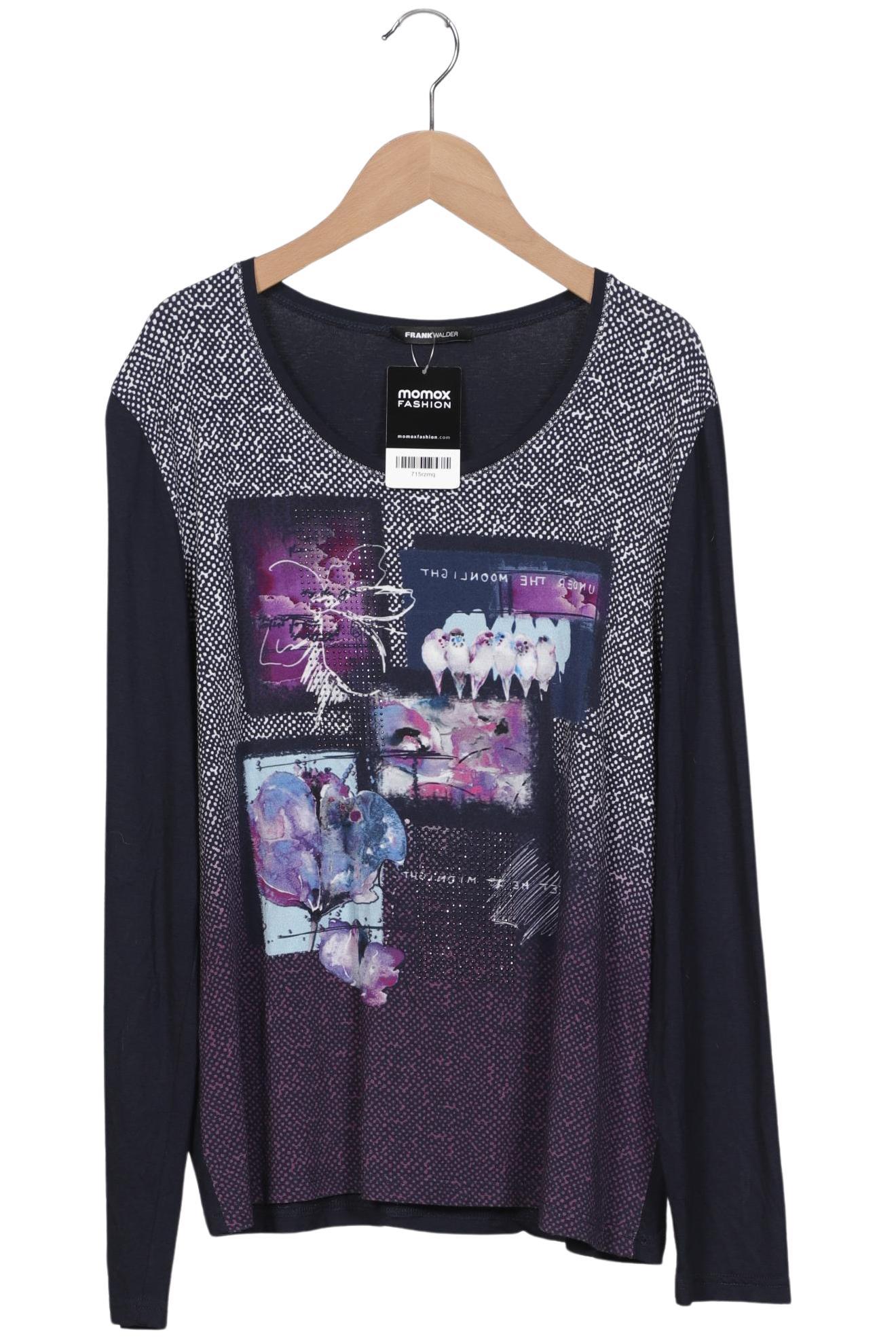 

Frank Walder Damen Langarmshirt, marineblau, Gr. 46