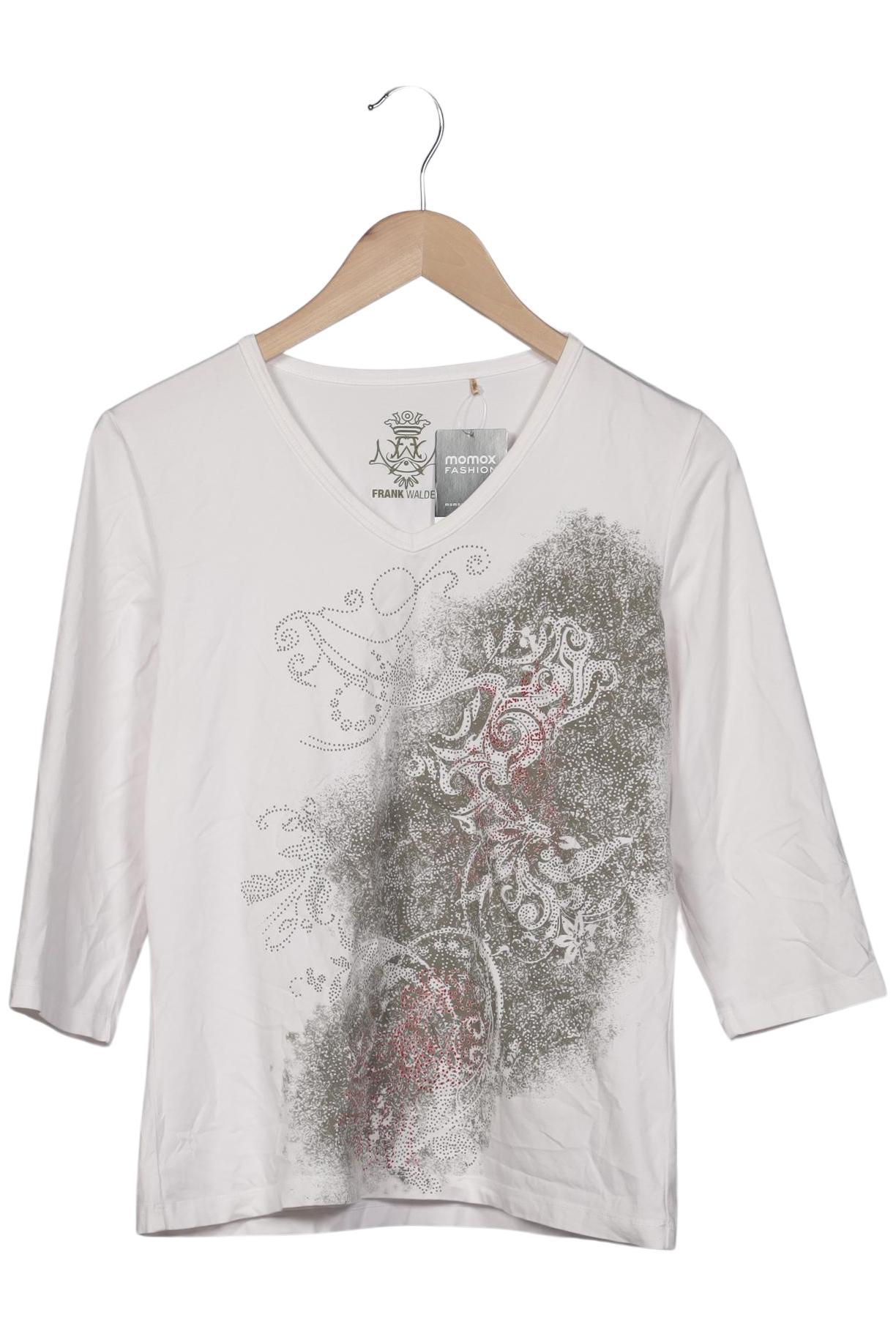 

Frank Walder Damen Langarmshirt, weiß, Gr. 40