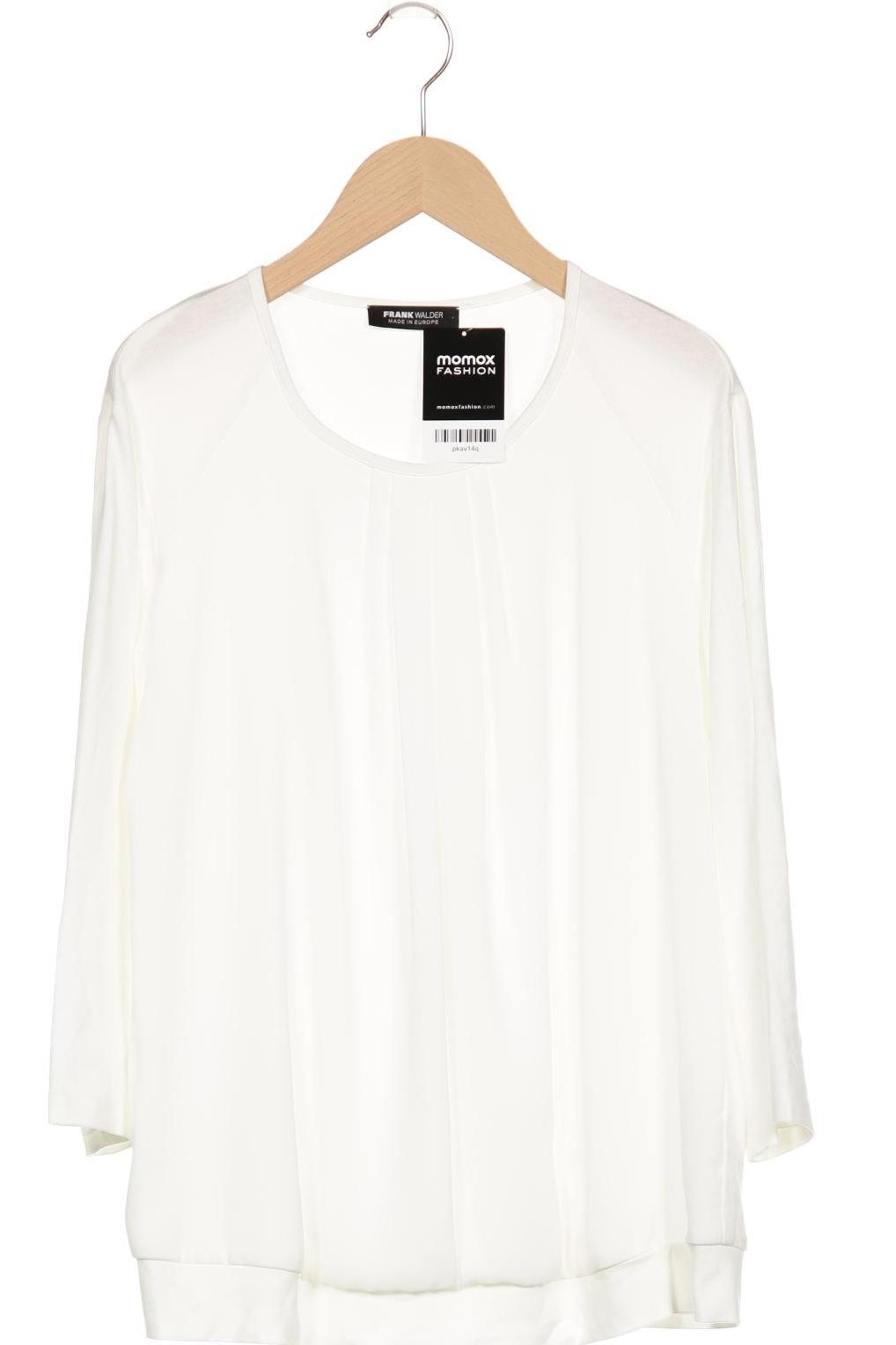 

Frank Walder Damen Langarmshirt, weiß, Gr. 40