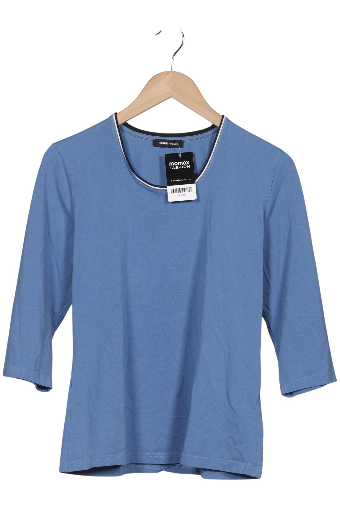 

Frank Walder Damen Langarmshirt, blau, Gr. 42