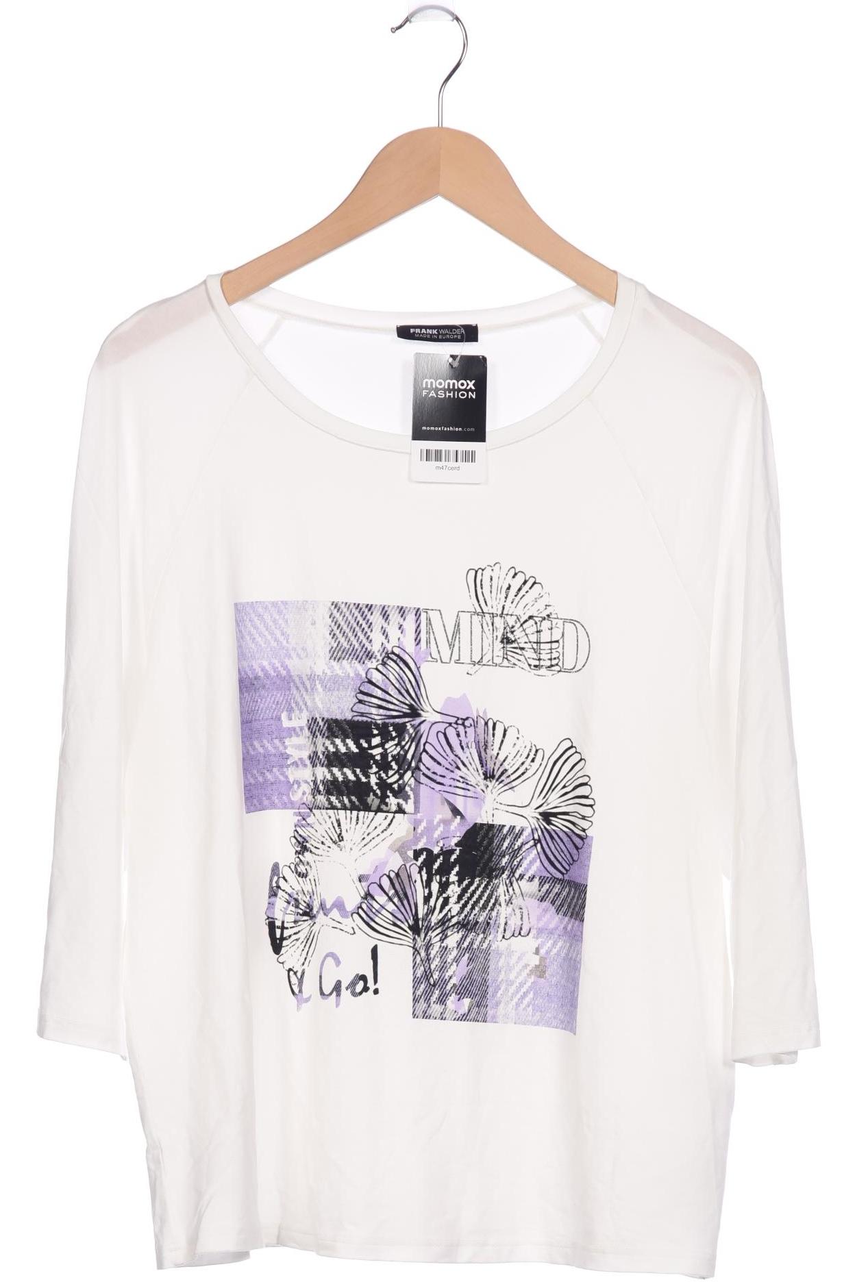

Frank Walder Damen Langarmshirt, weiß, Gr. 46
