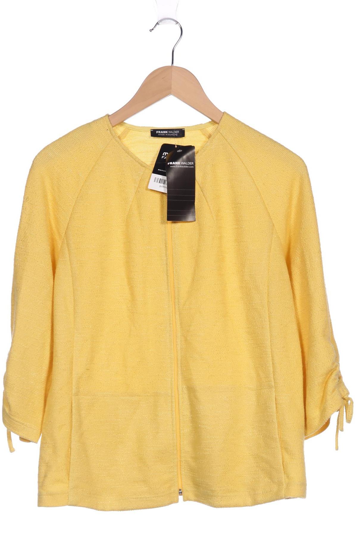 

Frank Walder Damen Strickjacke, gelb, Gr. 40