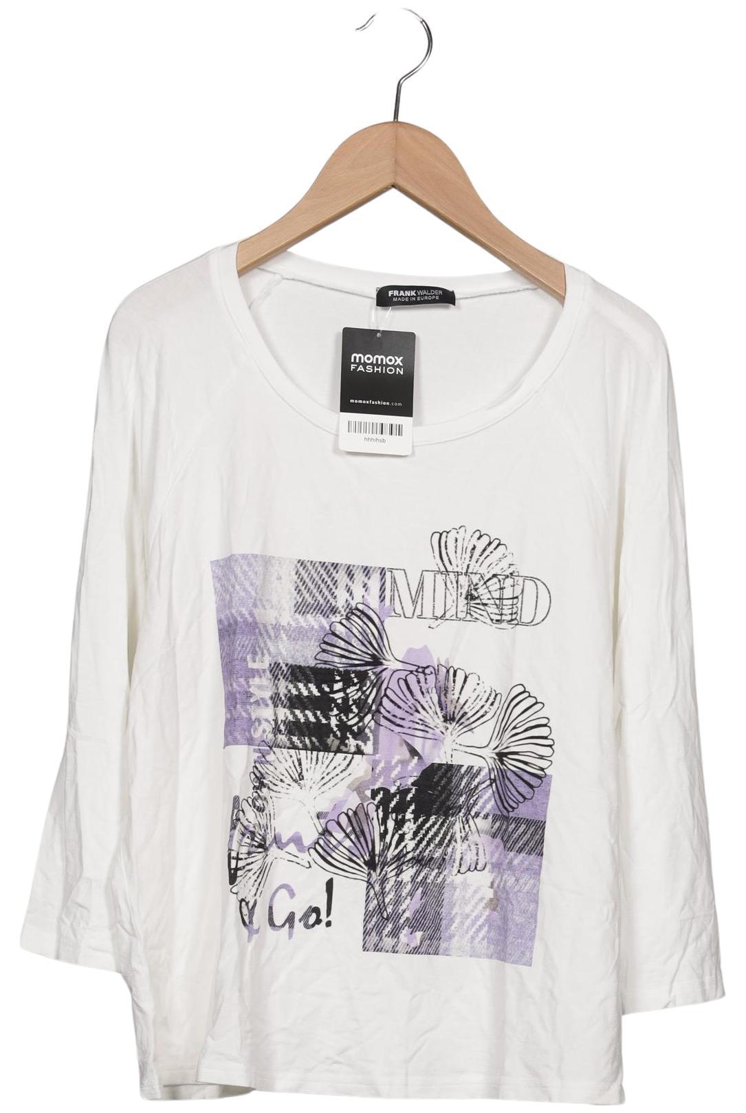 

Frank Walder Damen Langarmshirt, weiß, Gr. 40