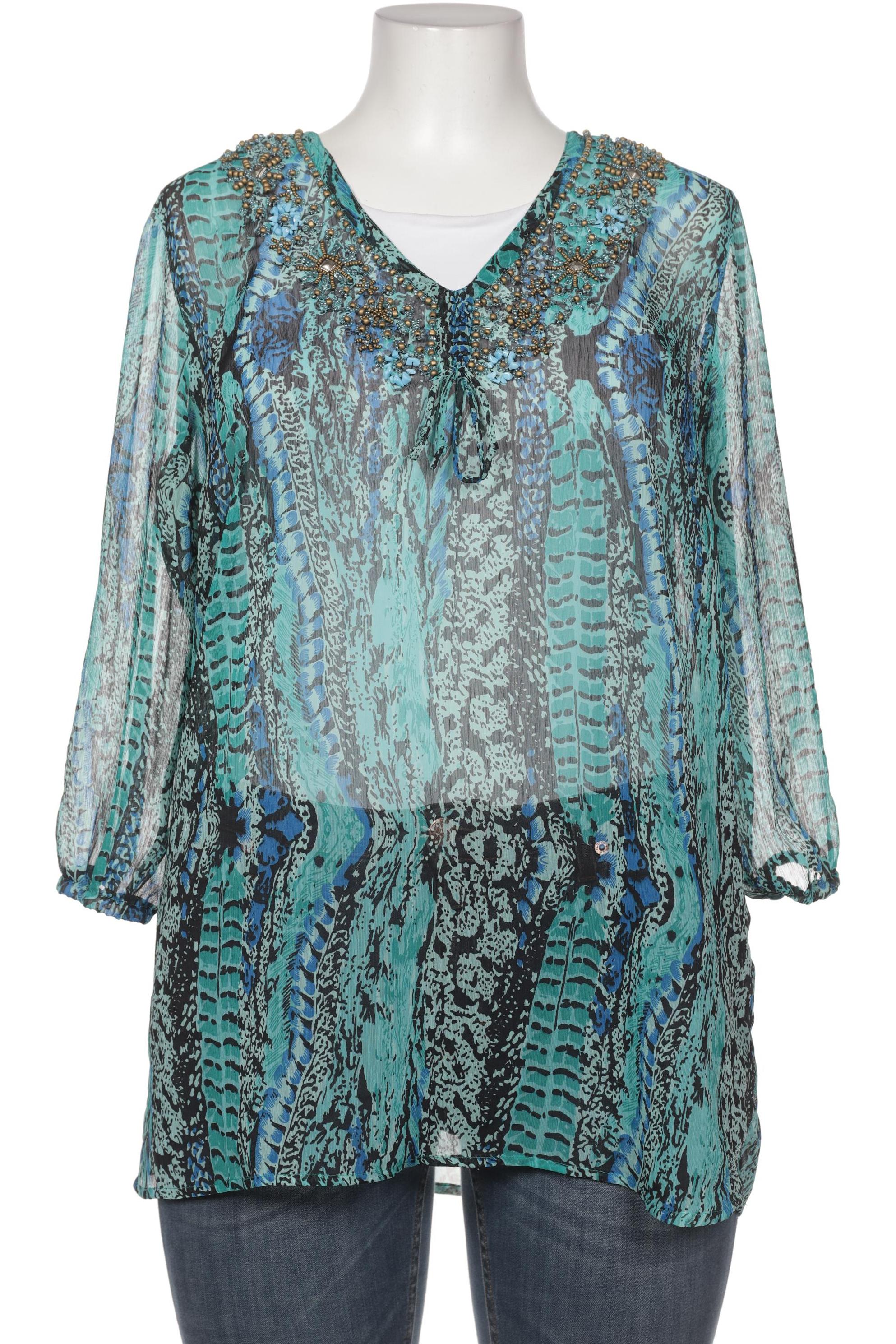 

Frank Walder Damen Bluse, türkis, Gr. 48