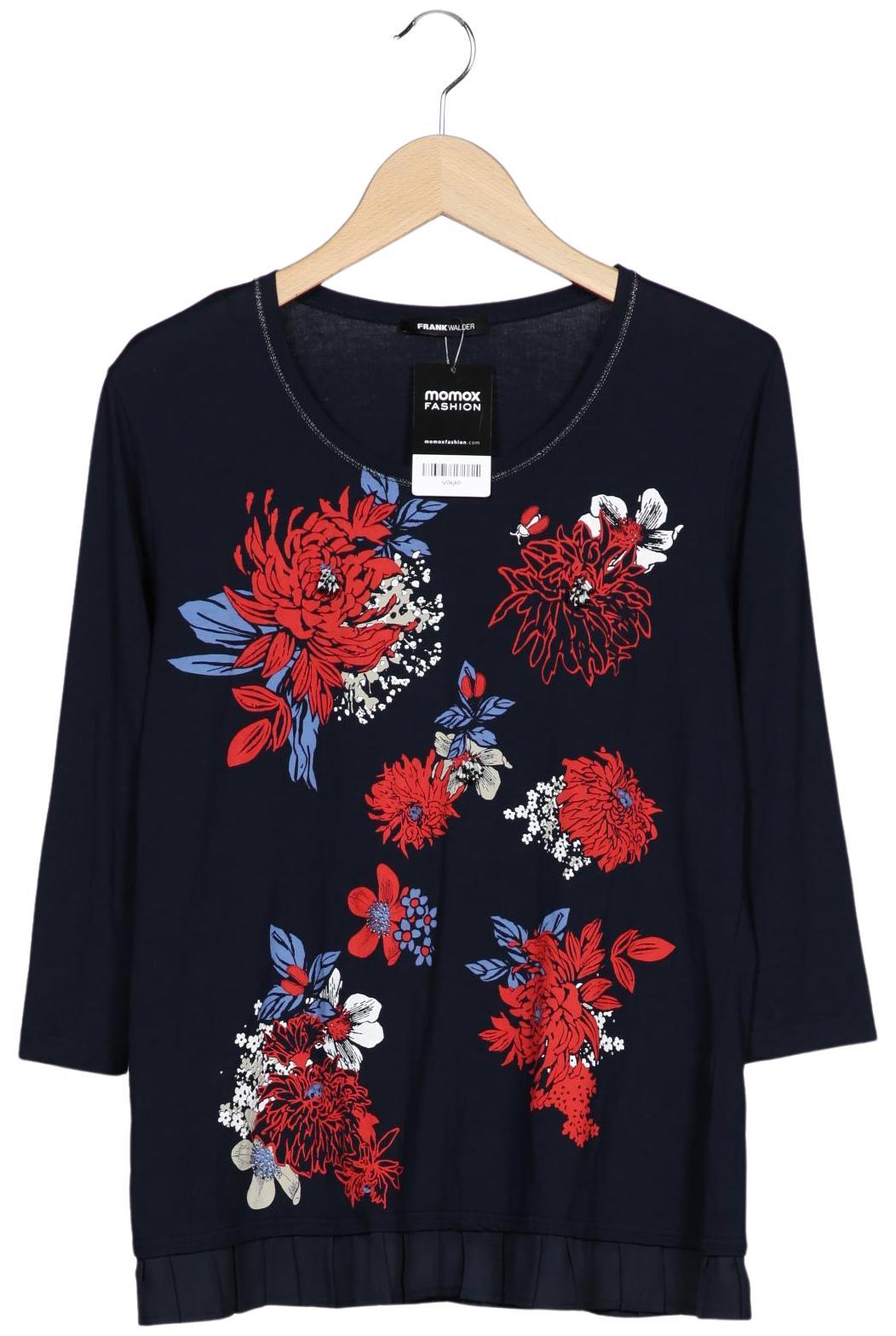 

Frank Walder Damen Langarmshirt, marineblau, Gr. 42