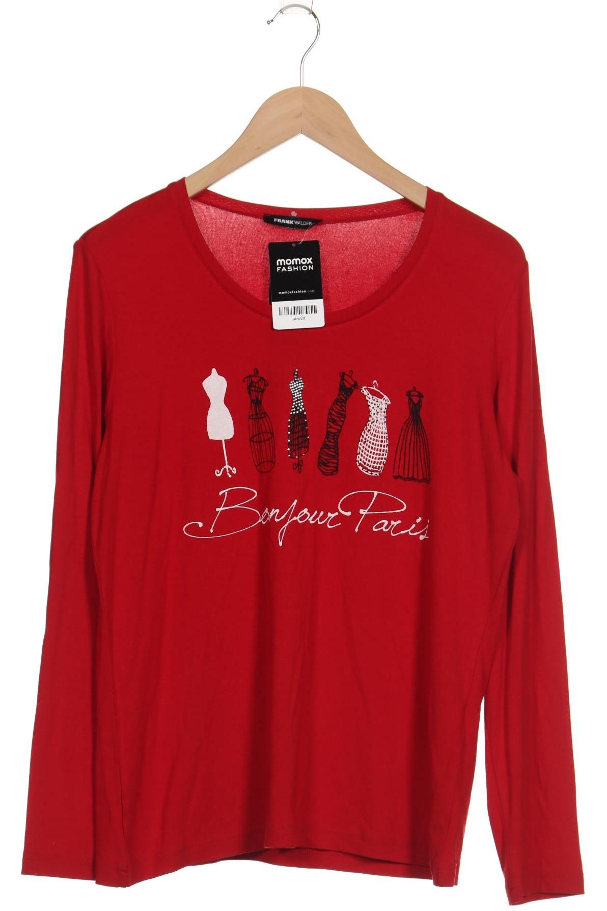 

Frank Walder Damen Langarmshirt, rot, Gr. 42