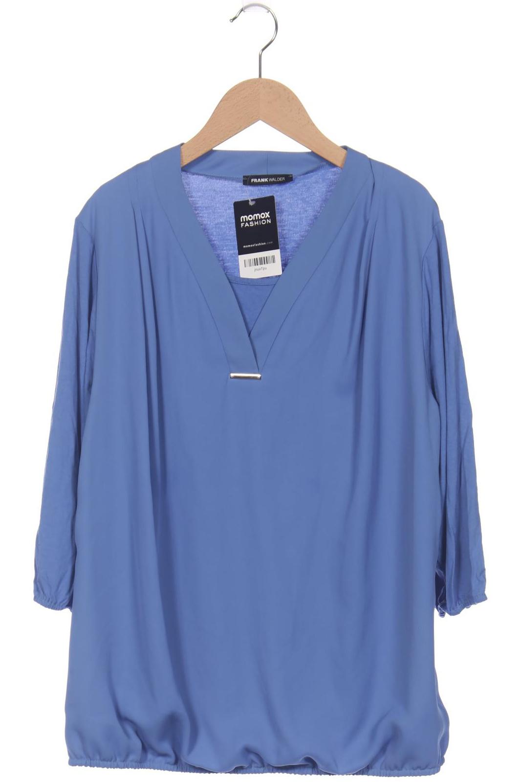 

Frank Walder Damen Langarmshirt, blau, Gr. 46
