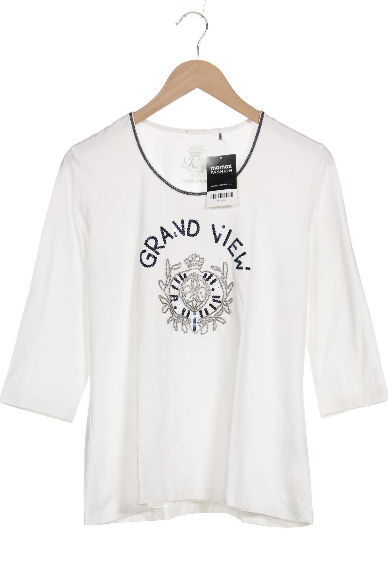 

Frank Walder Damen Langarmshirt, weiß, Gr. 44